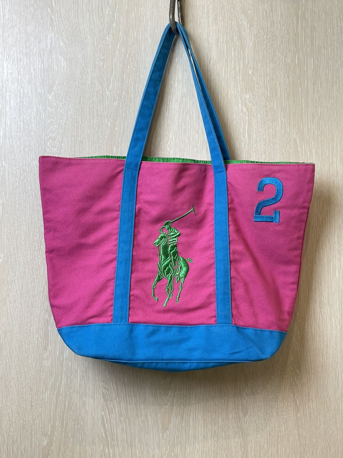 Designer × Polo Ralph Lauren × Ralph Lauren Vintage Polo Ralph Lauren Bucket Bag Beach Embroidered logo Size ONE SIZE - 2 Thumbnail