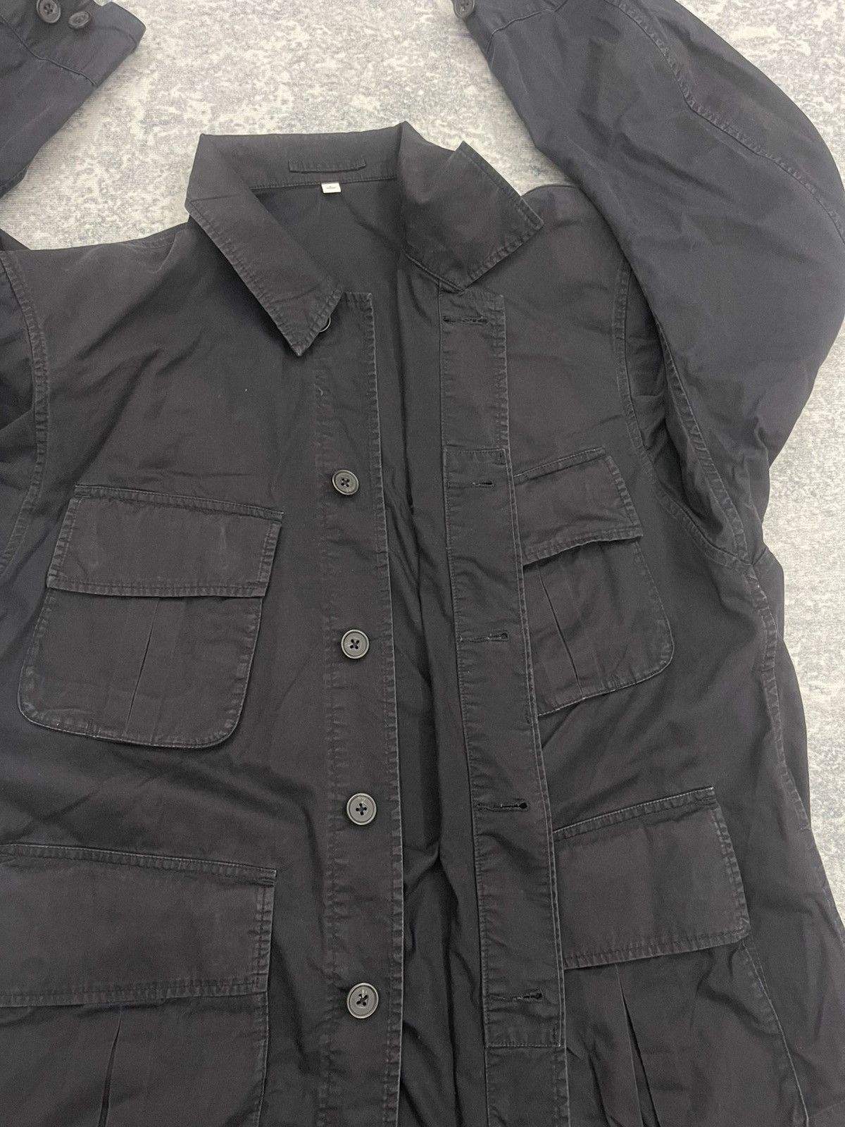 Lemaire × Uniqlo Uniqlo U Military Utility Jacket 4-Pocket Field Coat - Black Size US L / EU 52-54 / 3 - 10 Thumbnail