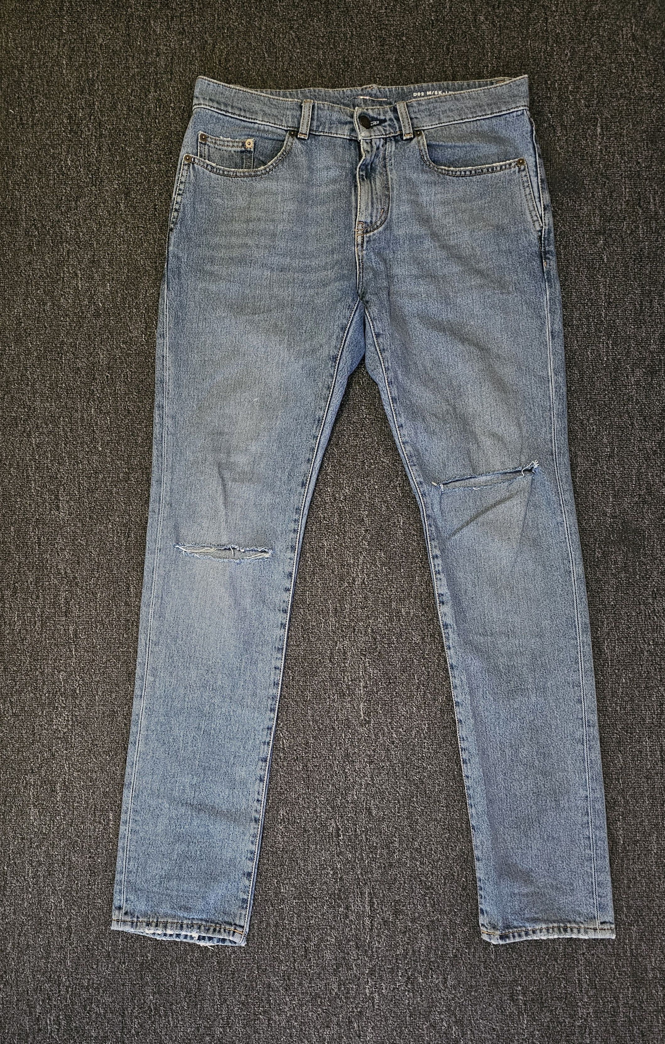 Saint Laurent Men's Knees Ripped D02 Jeans Size 31