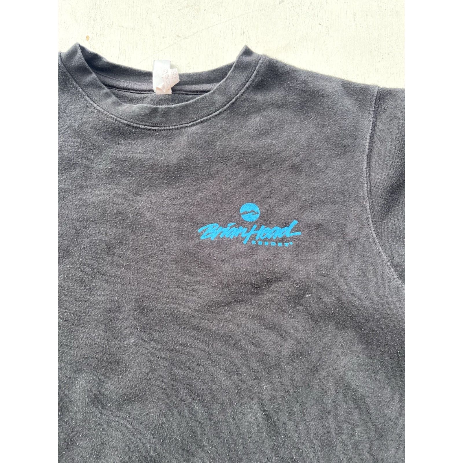 Vintage Duck Co. Men's Sweatshirt Black Brian Head Resort Ski Utah Epic Spell-Out M Size US M / EU 48-50 / 2 - 3 Thumbnail