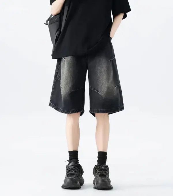 VIBE Street Hip Hop Vintage Loose Fit Denim Shorts Size US 30 / EU 46 - 1 Thumbnail