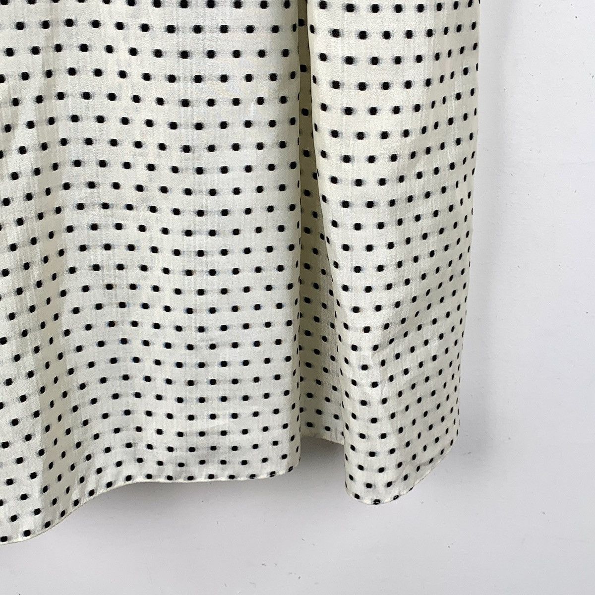 Dior Dior All-over Polka Dot Silk Lapel Short Sleeve Dress K26WX Size XS / US 0-2 / IT 36-38 - 4 Thumbnail