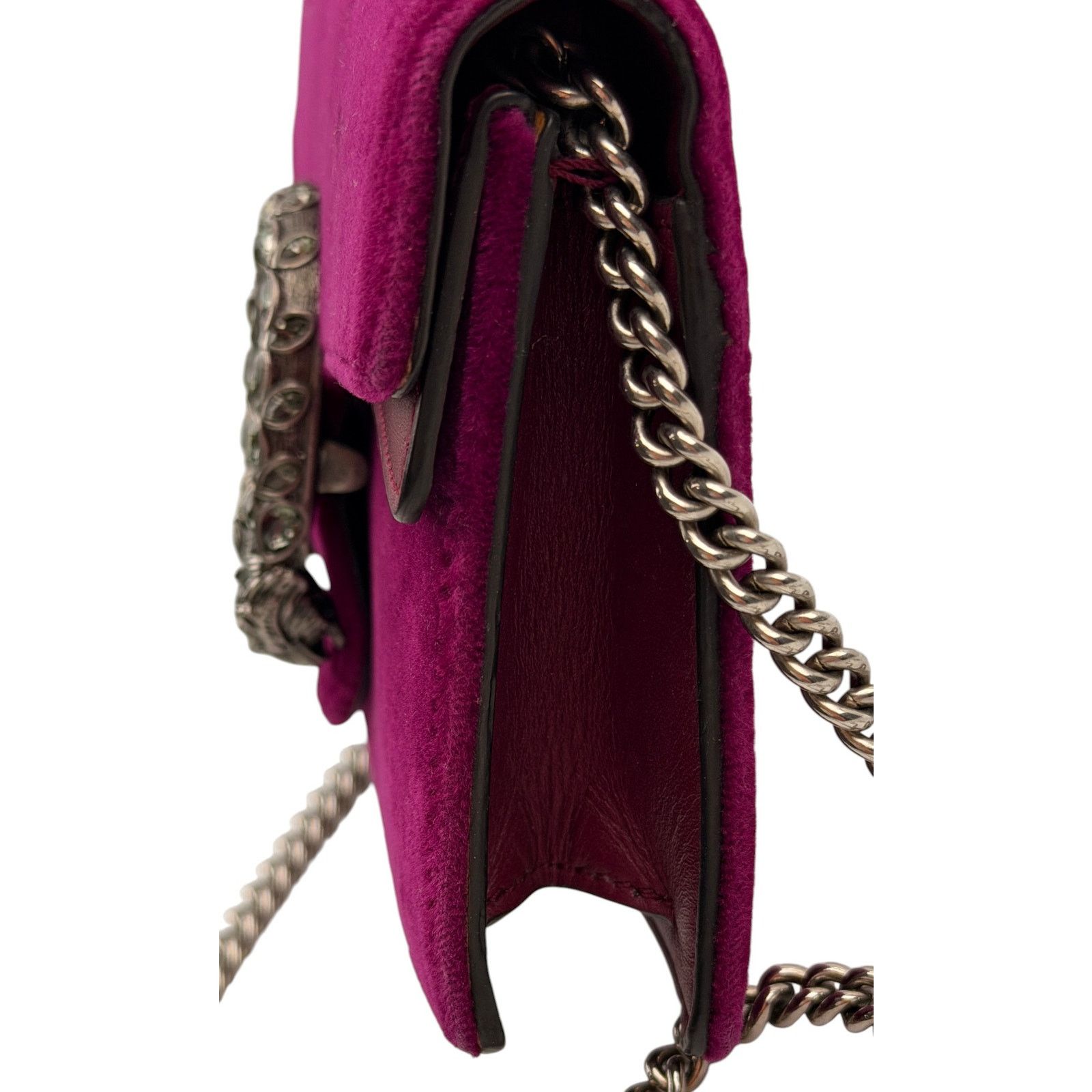 Gucci Gucci Purple Super Mini Velvet Dionysus Crossbody Bag Size ONE SIZE - 5 Thumbnail