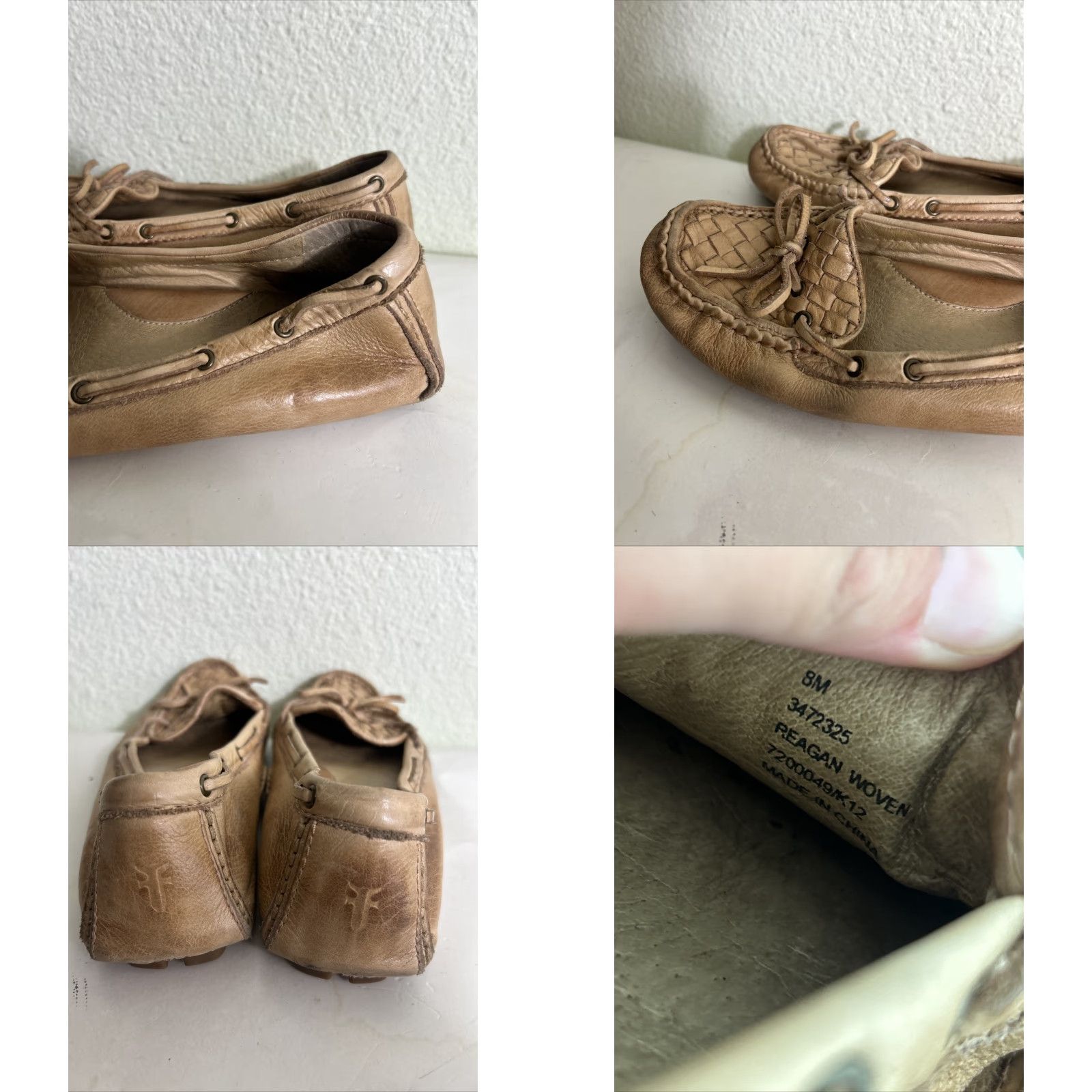 Frye Frye Reagan Woven Moccasin Driving Flats Shirt? Size US 8 / IT 38 - 8 Thumbnail