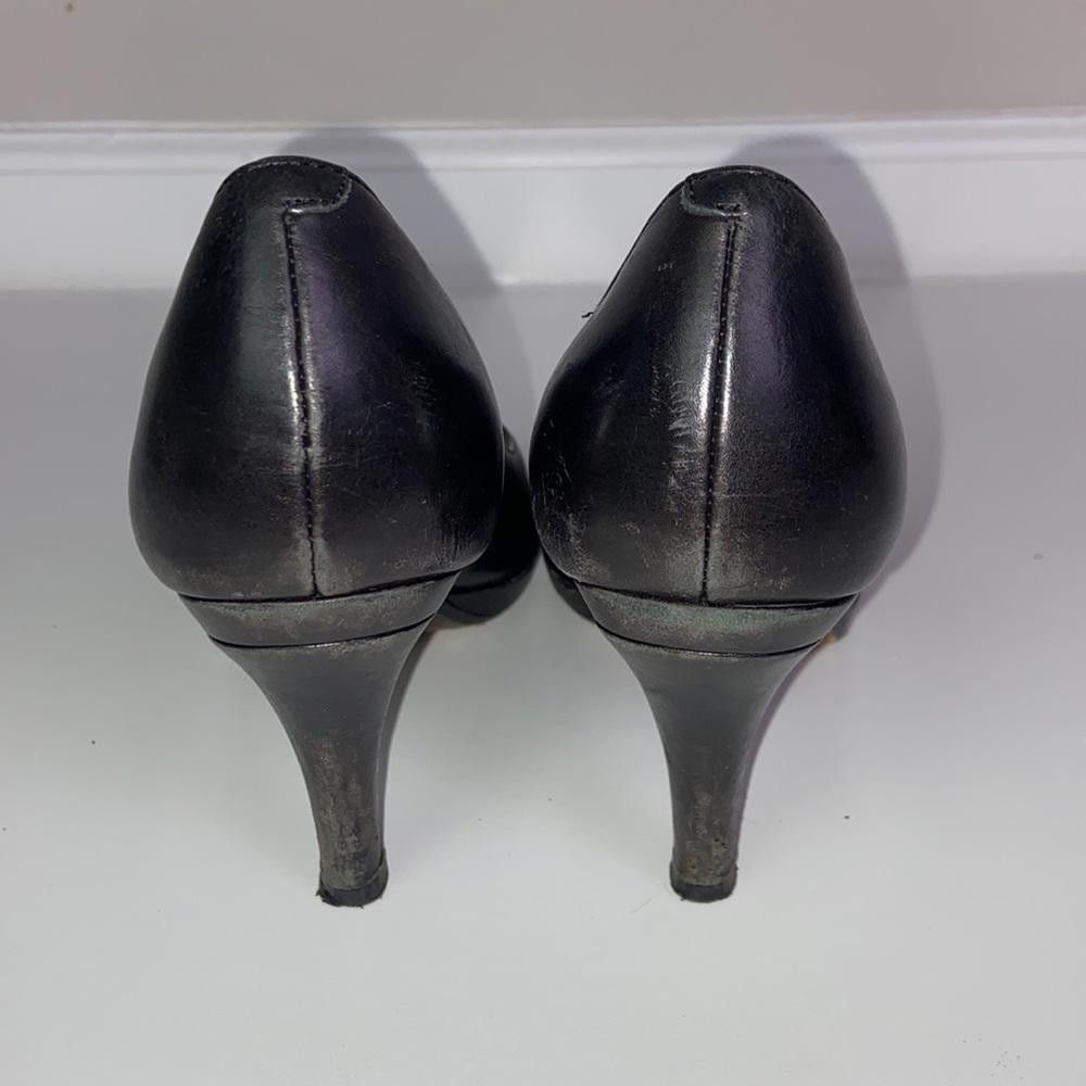 Cole Haan Cole Haan l Black Leather Nike Air Heels Size 6.5 Size US 6.5 / IT 36.5 - 5 Thumbnail