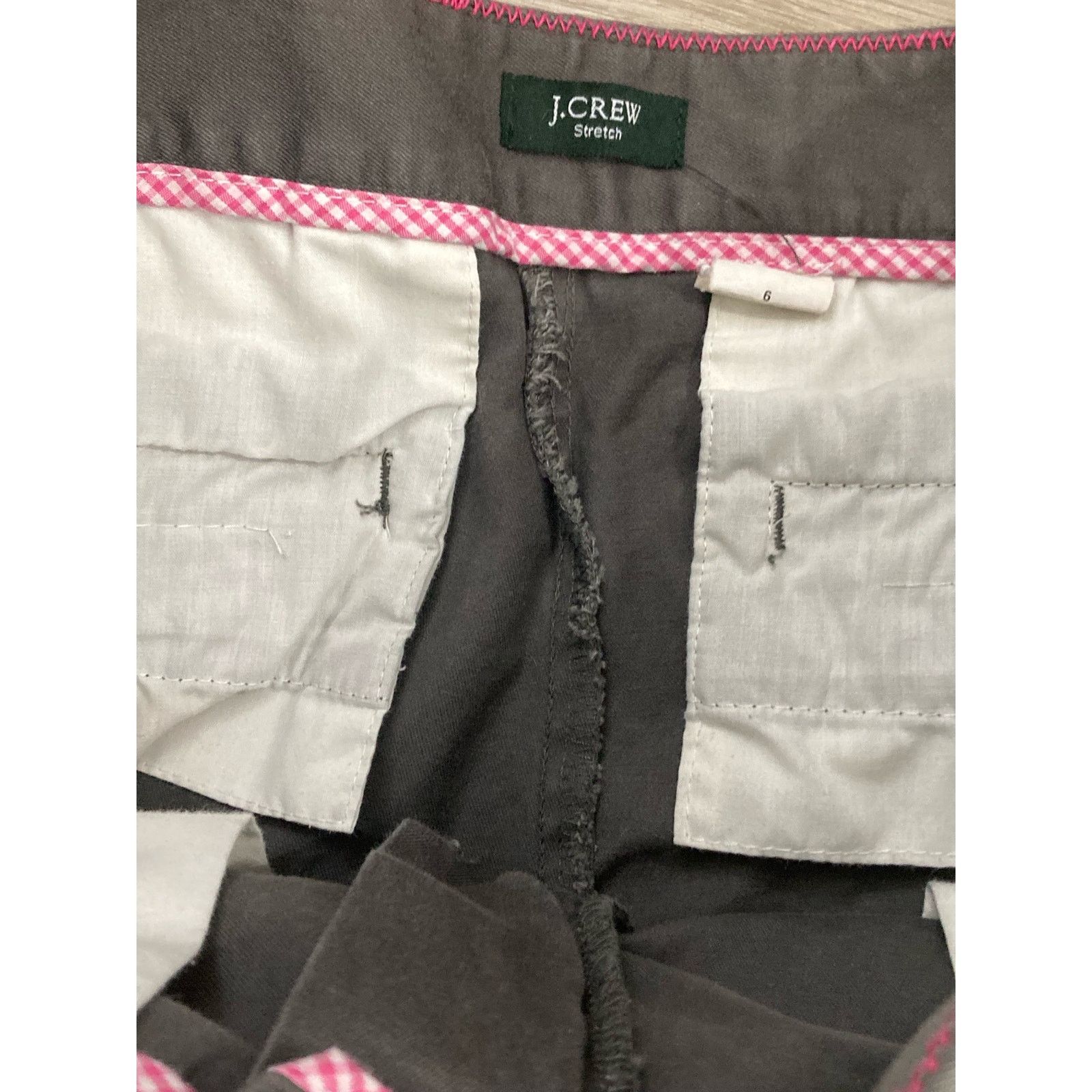 J.Crew J.Crew Women's Black Stretch Chino Shorts 6 Casual Summer Size 28" / US 6 / IT 42 - 9 Thumbnail