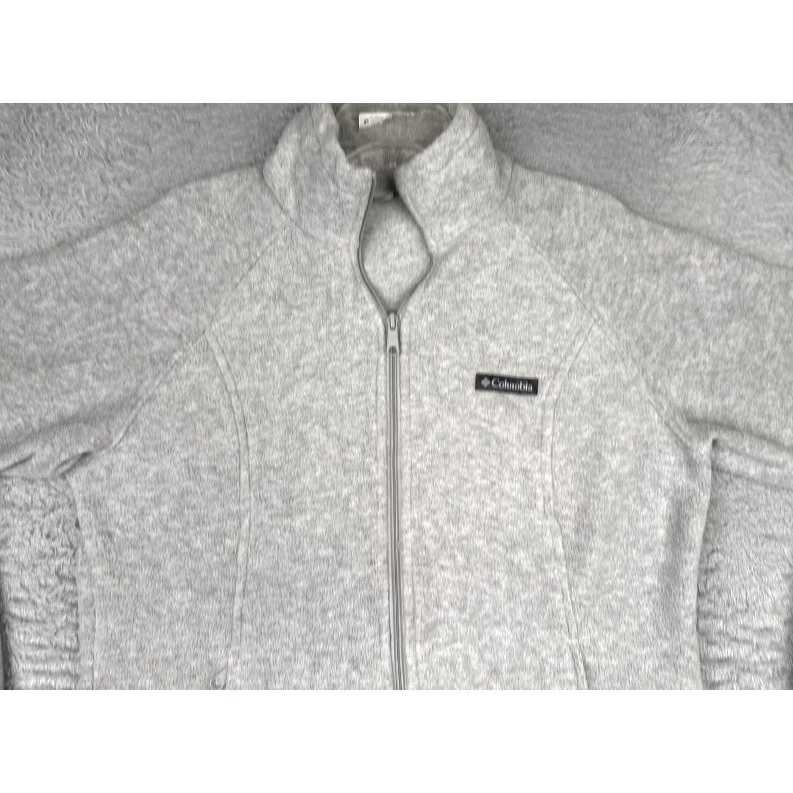 Vintage Columbia Jacket Womens Large Gray Fleece Full Zip Collared Pockets Outdoor Warm Size L / US 10 / IT 46 - 4 Thumbnail