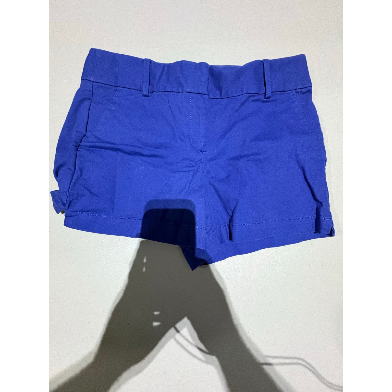 Loft LOFT Riviera Womens Blue Chino Shorts Size 2 Cotton Size 26" / US 2 / IT 38 - 2 Thumbnail