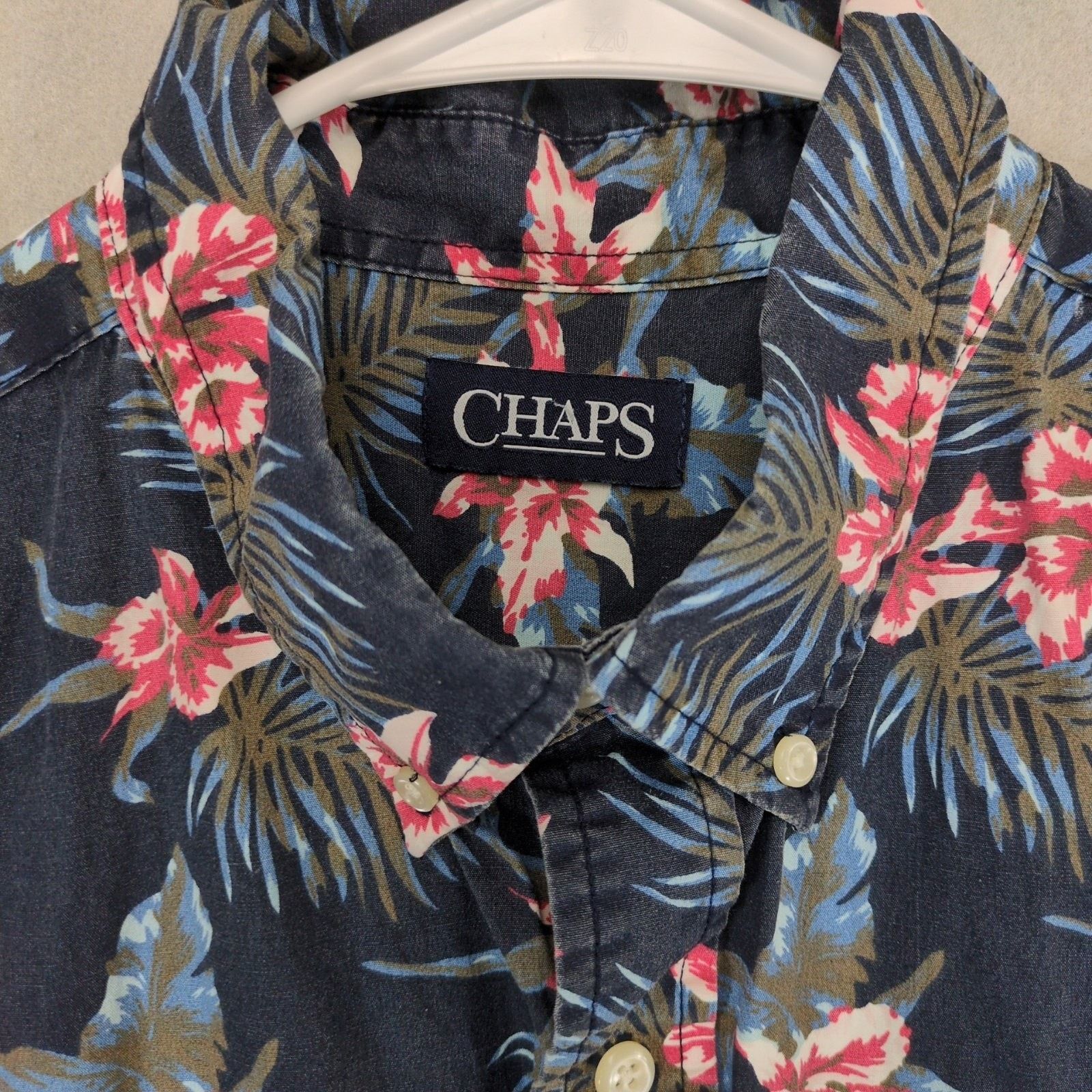 Chaps Chaps Men's XL Tropical Hawaiian Print Button Down Shirt Size US XL / EU 56 / 4 - 2 Thumbnail