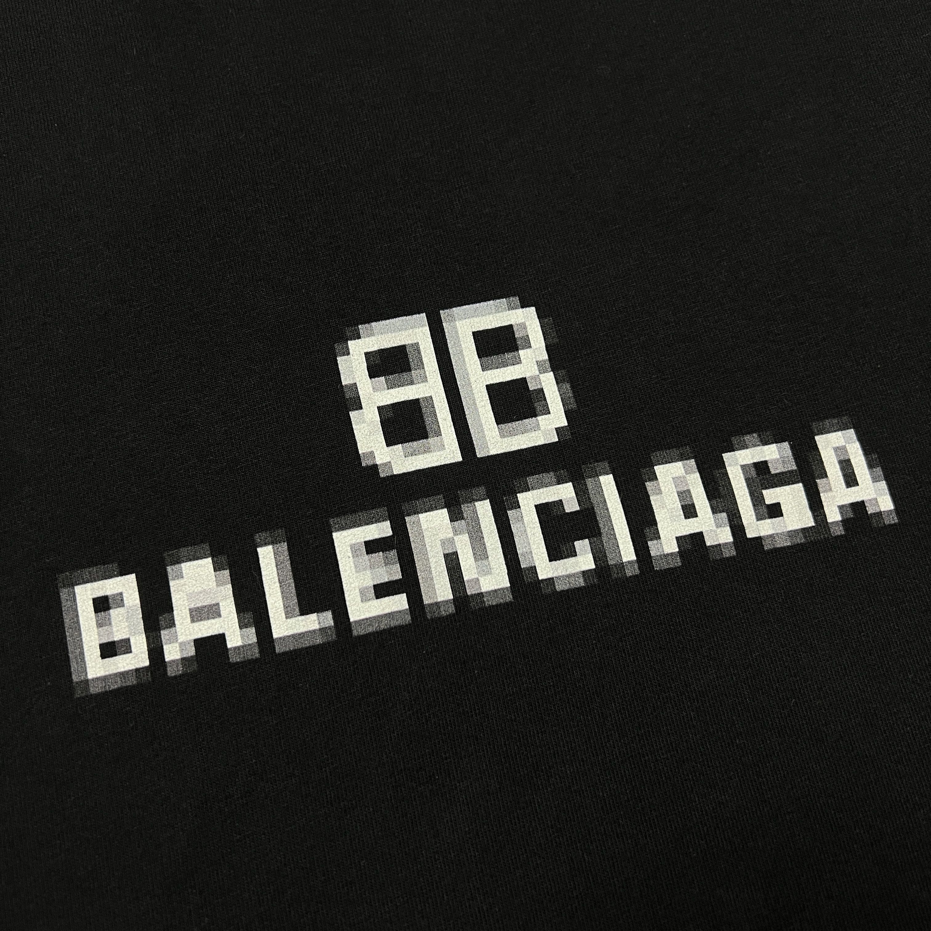 Balenciaga Balenciaga BB Pixel Logo Oversized T-Shirt Size US M / EU 48-50 / 2 - 3 Thumbnail