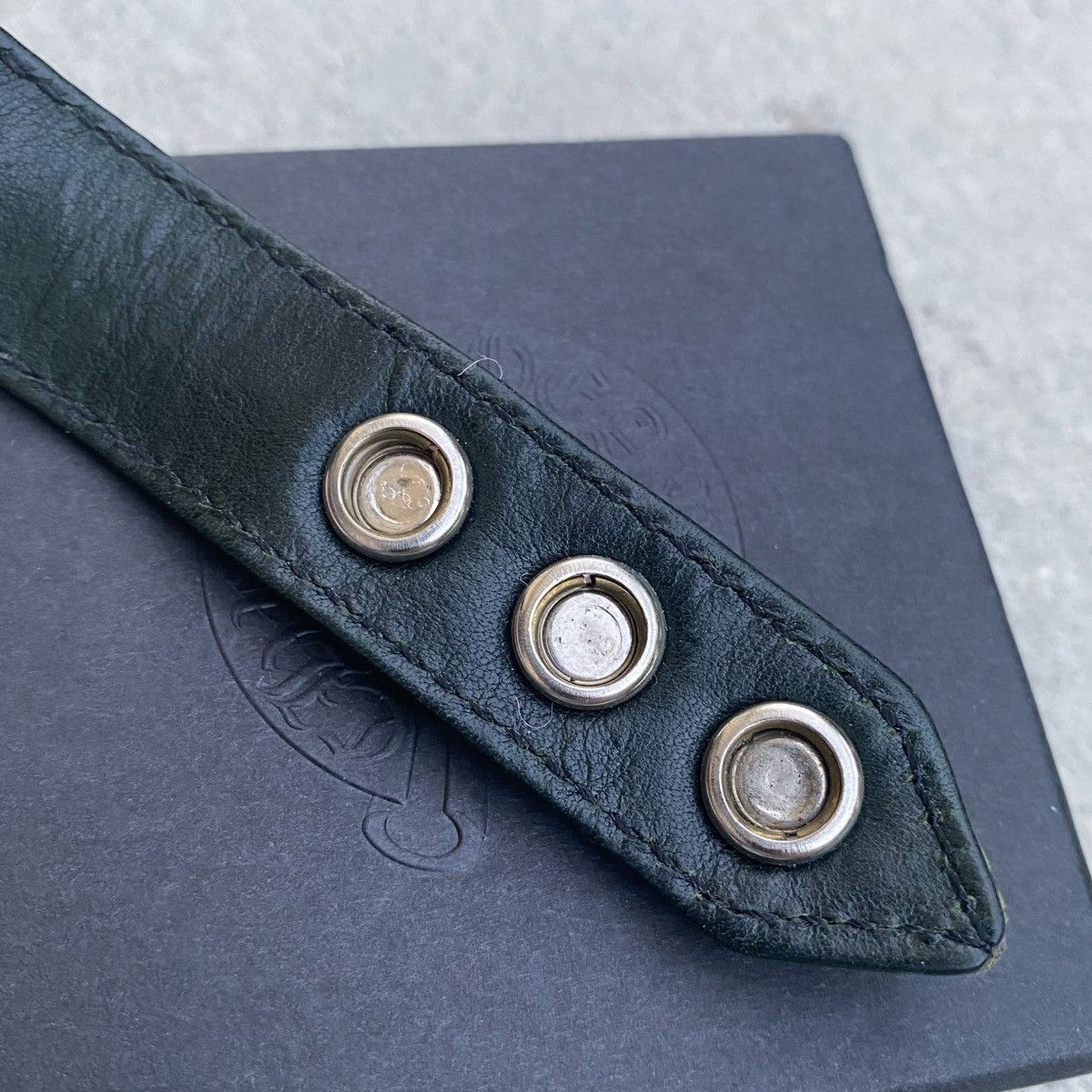 Chrome Hearts Chrome Hearts Green Lizard Skin Star Snap Bracelet Size ONE SIZE - 5 Thumbnail