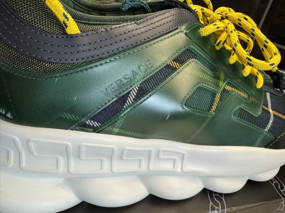 Versace Versace Chain Reaction Sneakers Green/Yellow Size US 13 / EU 46 - 12 Thumbnail