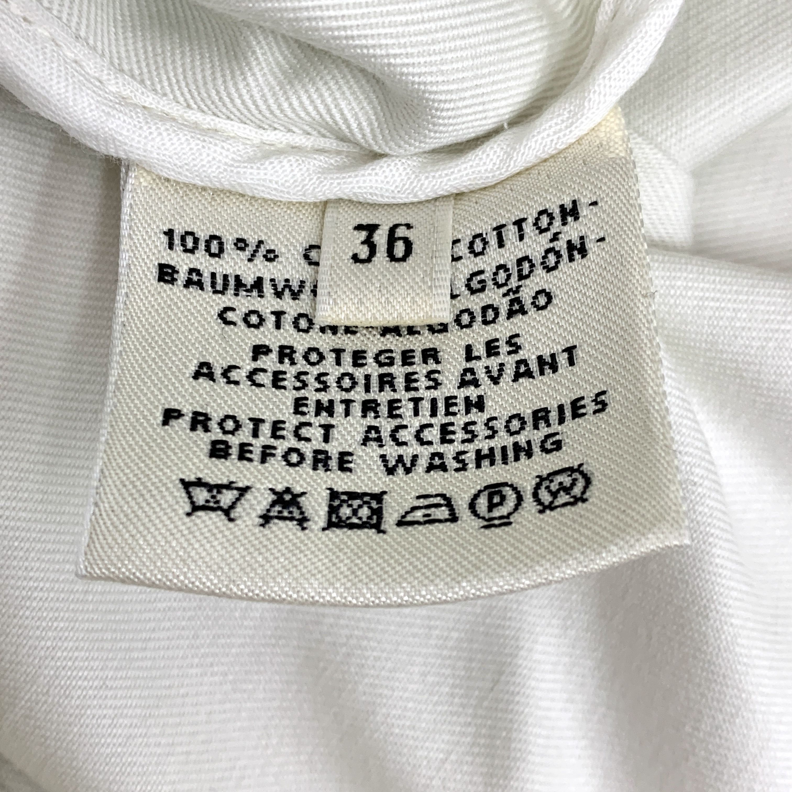 Hermes Hermès White Button-Up Trench Coat (Size 36) Size XS / US 0-2 / IT 36-38 - 3 Thumbnail