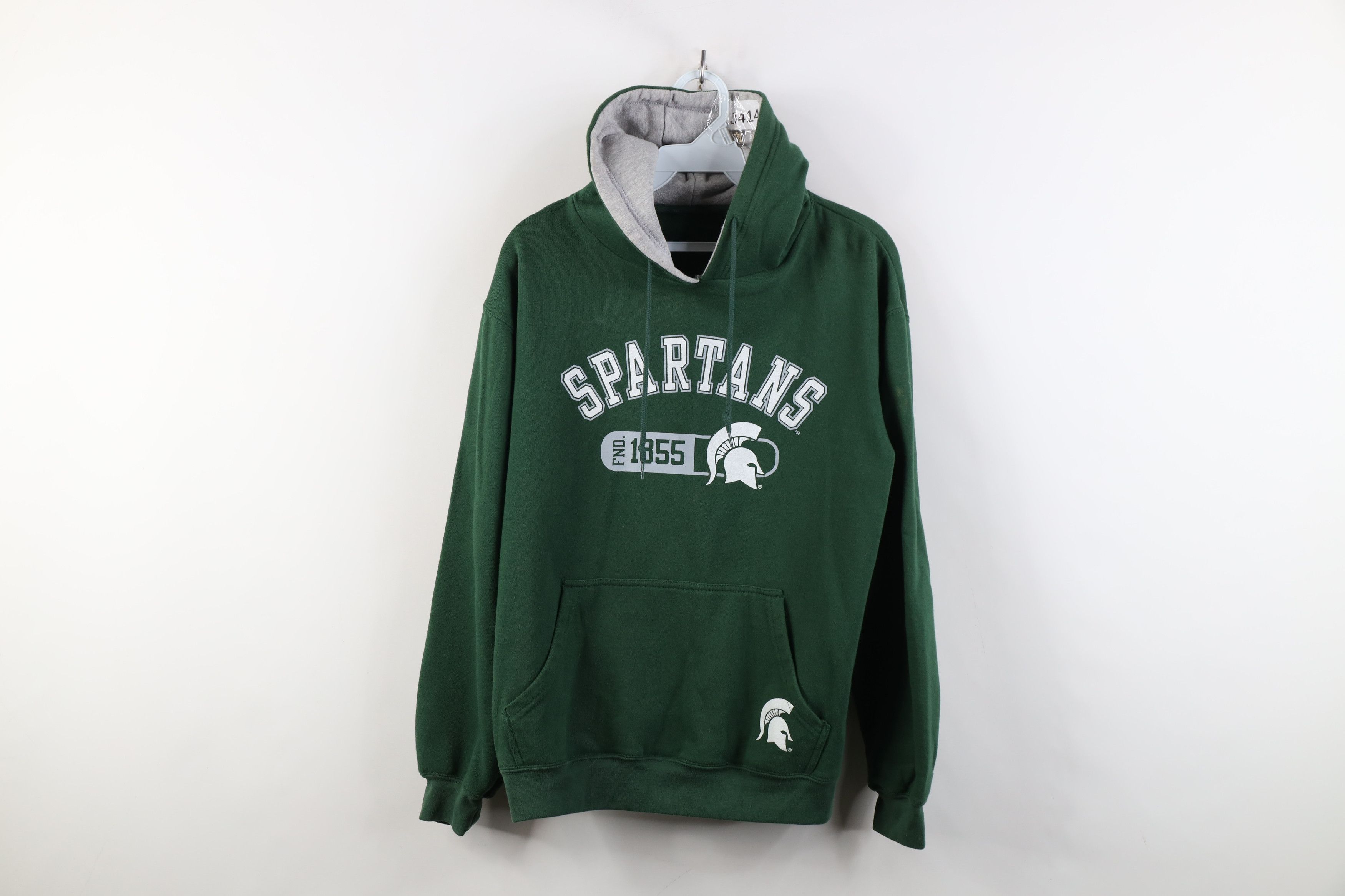 Vintage Vintage 90s Y2K Michigan State University Hoodie Green Size US S / EU 44-46 / 1 - 1 Thumbnail
