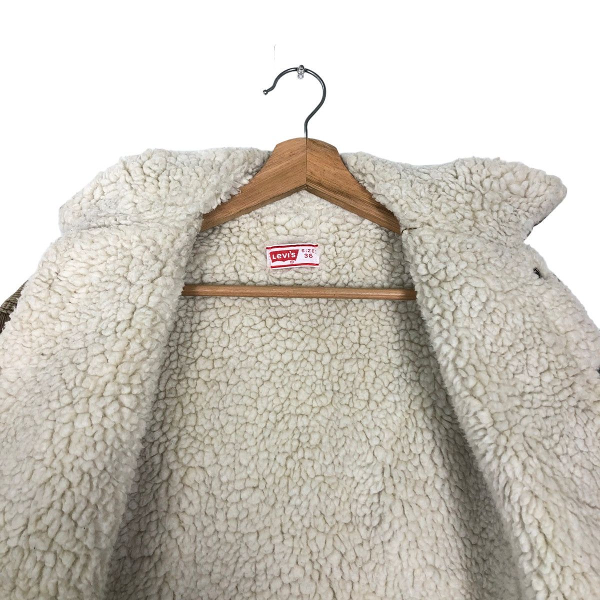 Levi's 🔥90’s VINTAGE LEVI’S TRUCKER SHERPA LINING CORDUROY Size US S / EU 44-46 / 1 - 11 Thumbnail