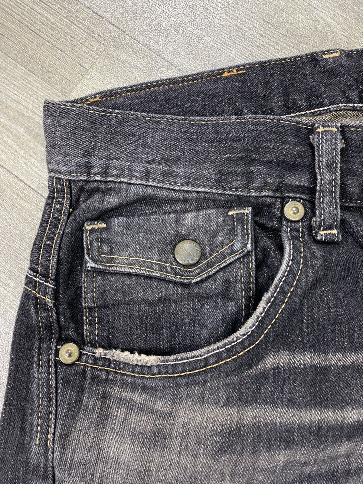 If Six Was Nine Vintage Lee Clawmark Faded Lgb Style Flared Jeans Y2K Size US 32 / EU 48 - 7 Thumbnail