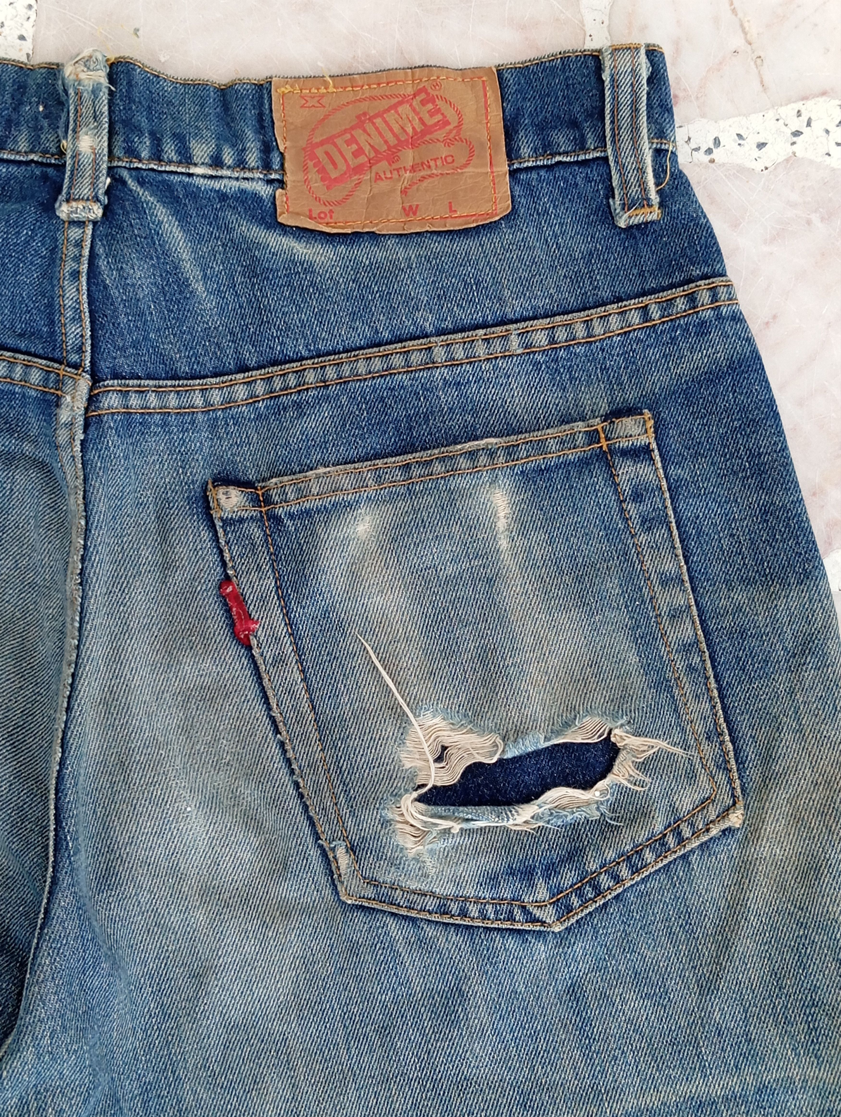 Denime × Vintage Distressed Denime Size US 30 / EU 46 - 10 Thumbnail