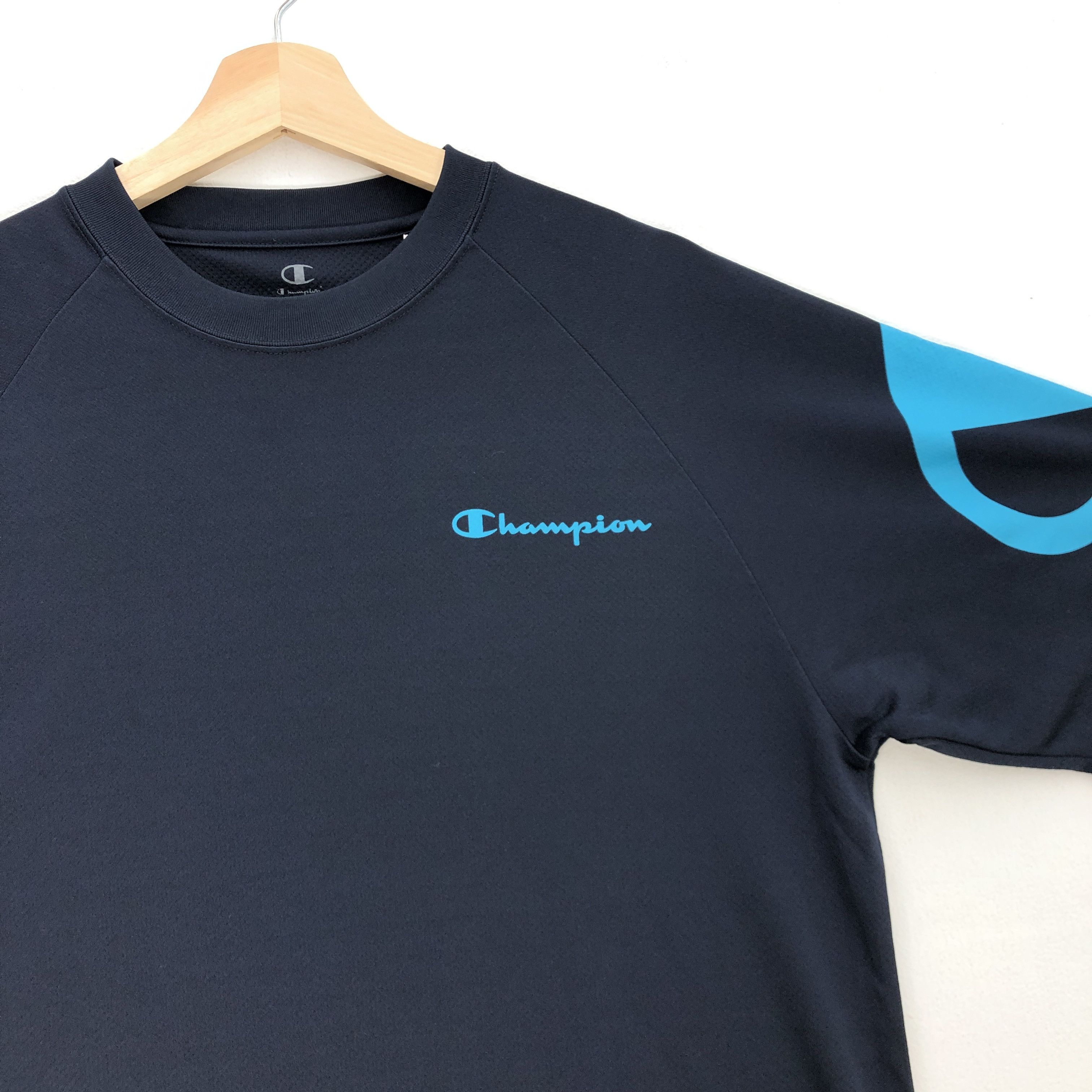 Champion Vintage 90s Champion Tshirt Champion Polyester Crewneck Tees Size US M / EU 48-50 / 2 - 2 Thumbnail