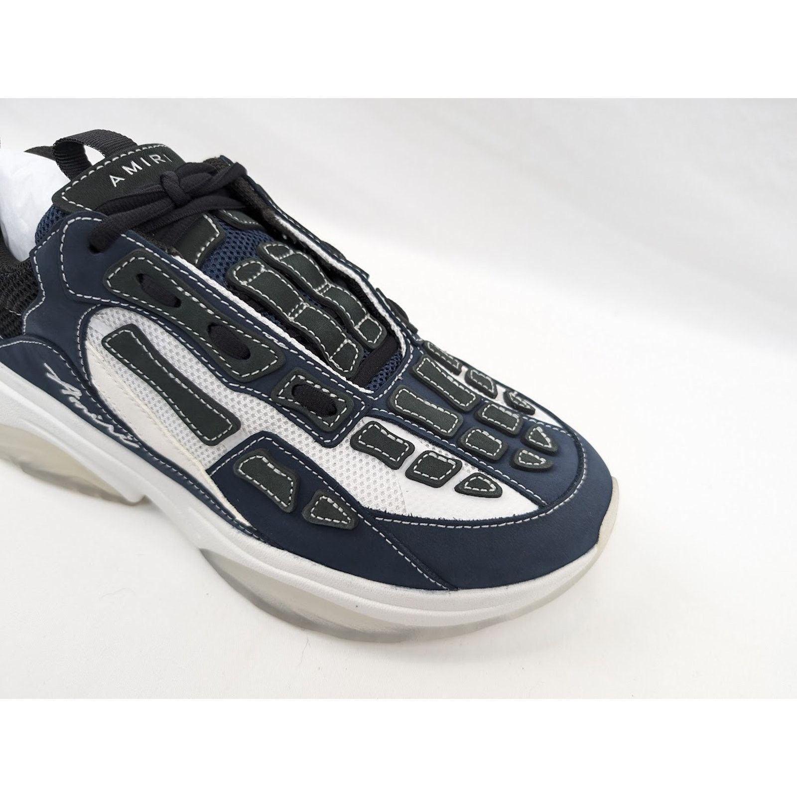 Amiri o1rshd1 Bone Runners Sneakers in Midnight Blue Size US 10 / EU 43 - 3 Thumbnail
