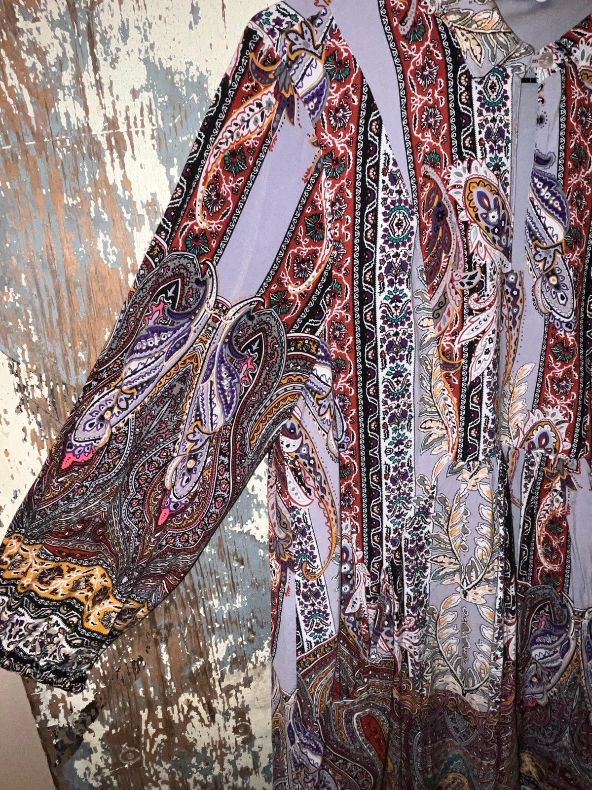 Designer Entro Boho Dress, size Large, knee-length Size L / US 10 / IT 46 - 2 Thumbnail