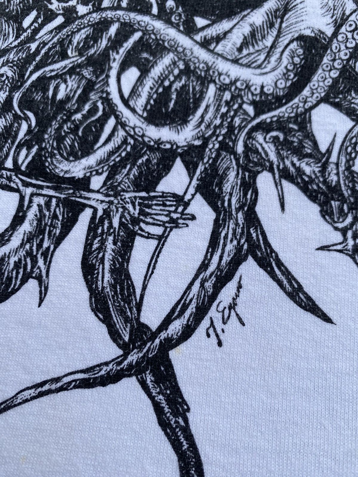 Vintage Rare Skulls Artistic Illustration Hell Life Devils Tshirt Size US L / EU 52-54 / 3 - 12 Thumbnail