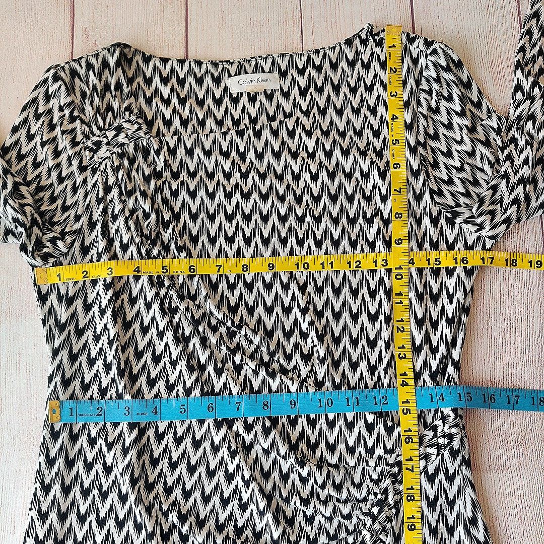 Calvin Klein Calvin Klein cinch stretch 3/4 sleeve dress sz 12 Size XL / US 12-14 / IT 48-50 - 6 Thumbnail