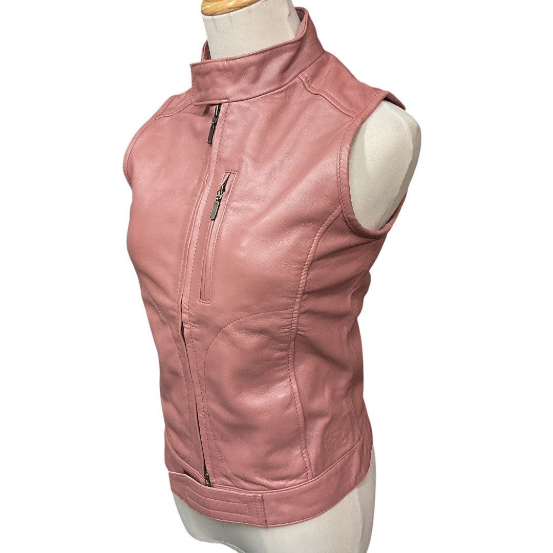 G-Star G-Star Raw Womens Y2K Leather Vest Pink Metallic Size S NWT Size S / US 4 / IT 40 - 3 Thumbnail