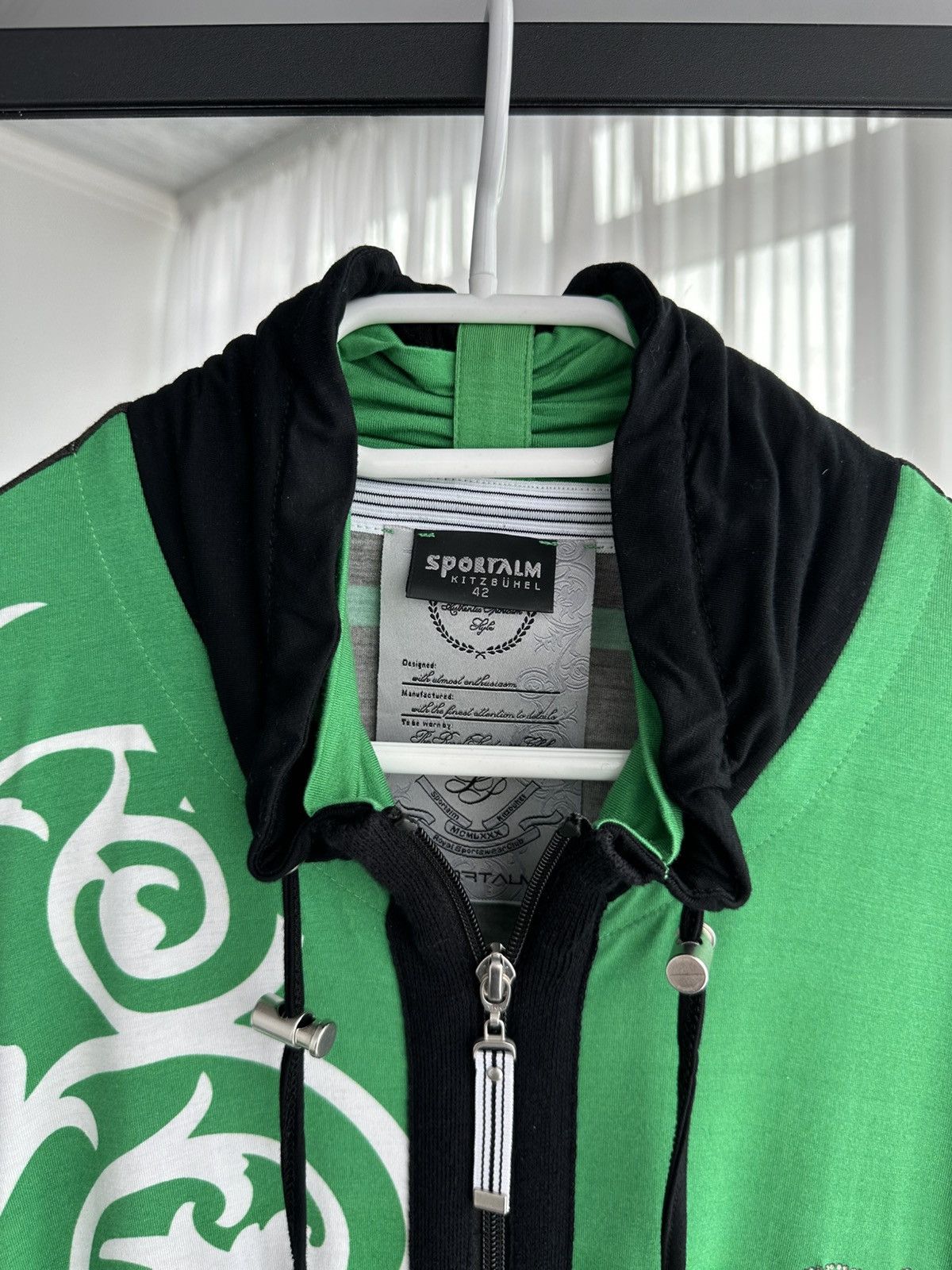 Sportalm Kitzbuhel × Vintage VTG SportalmKitzbuhel Designer Track Jacket with Rhinestones Size S / US 4 / IT 40 - 5 Thumbnail