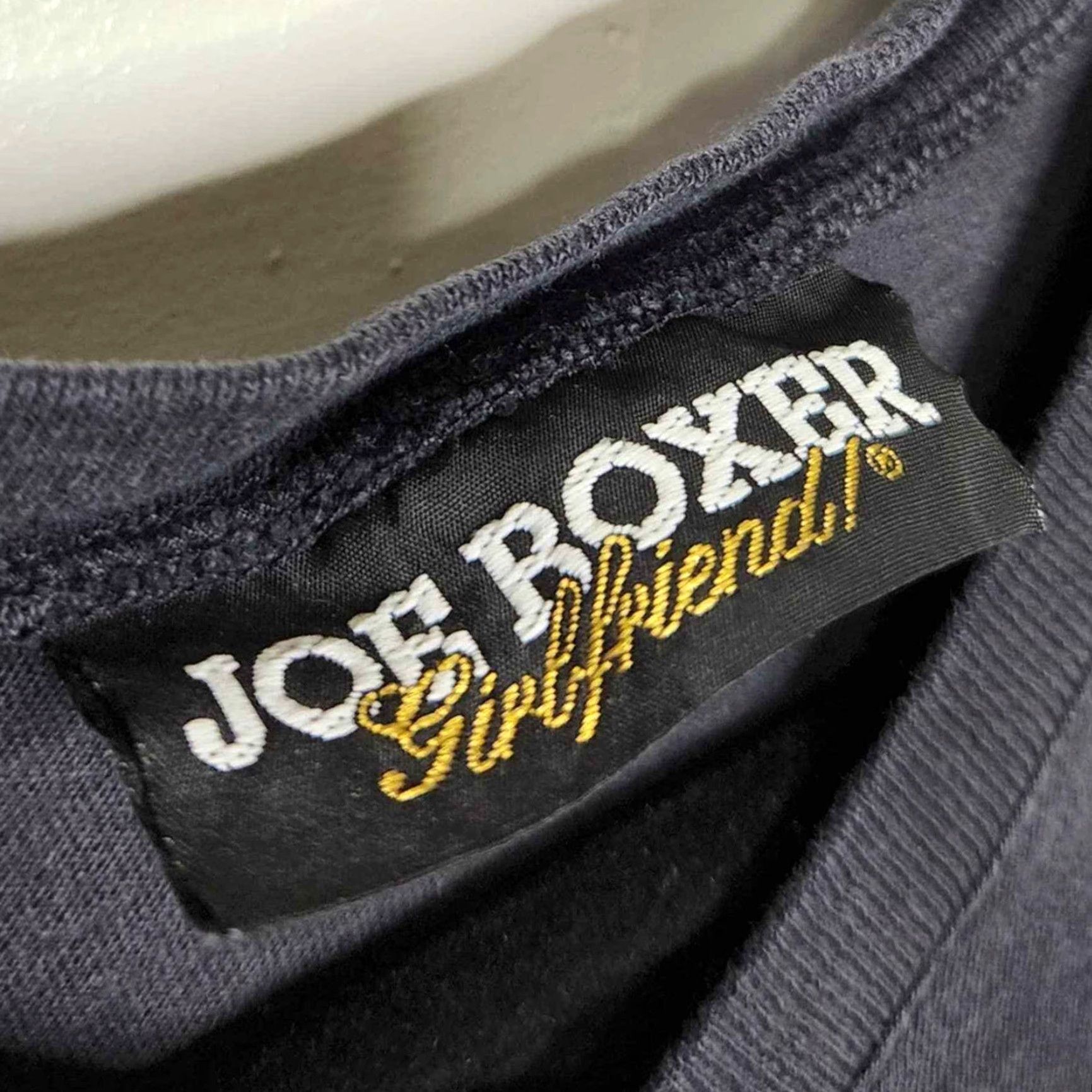 Vintage VINTAGE Joe Boxer Shirt Ladies L Black 90s Smiley Face V Neck Girls Women T-Shirt Tee Shirt Size L / US 10 / IT 46 - 6 Thumbnail