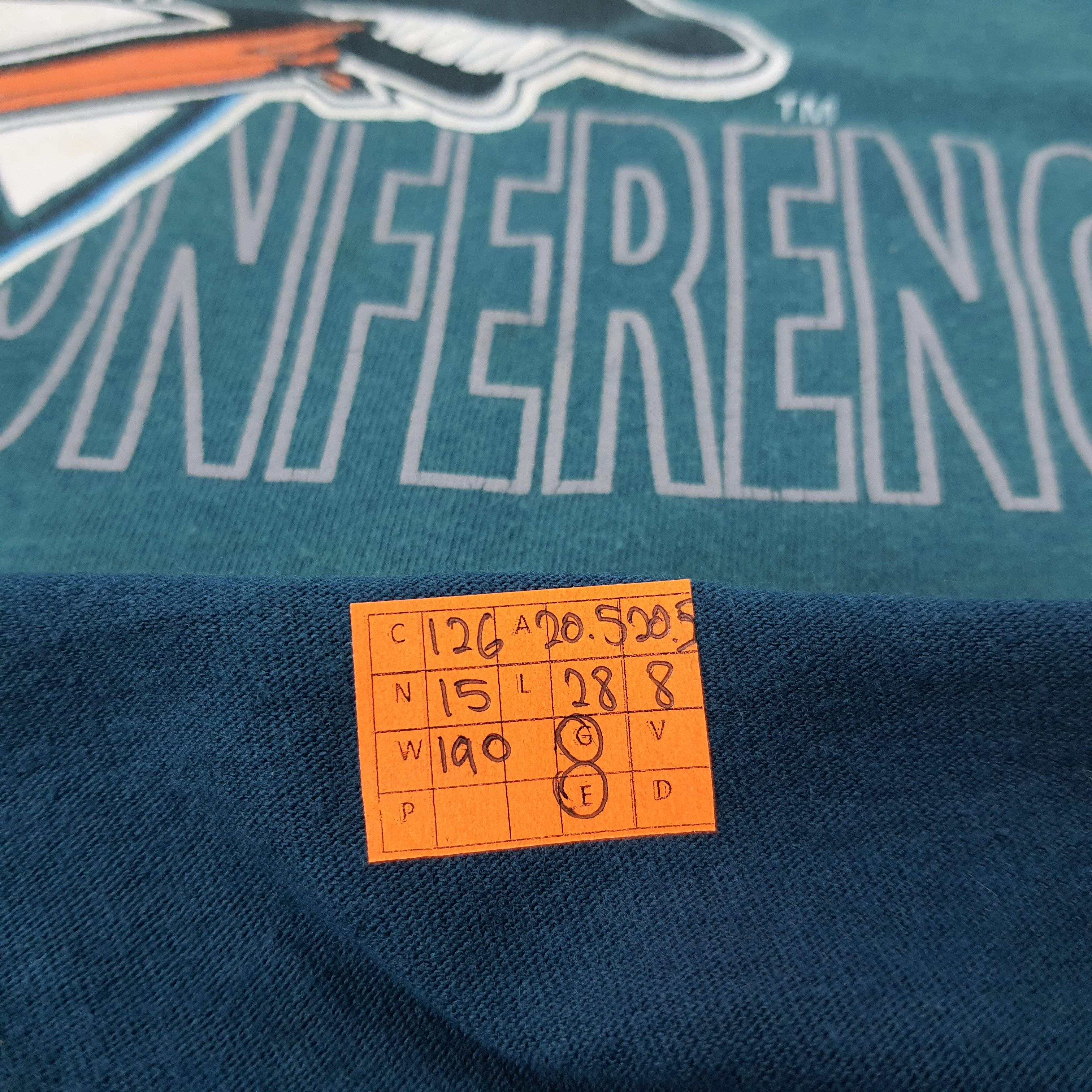 NHL × Vintage Vintage San Jose Sharks Ice Hockey Team T-shirt Size US M / EU 48-50 / 2 - 7 Thumbnail