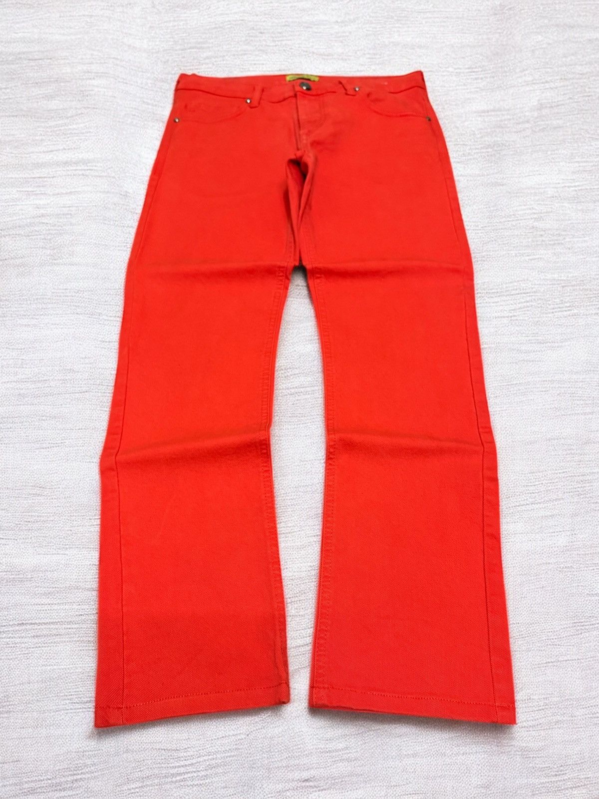 Versace VERSACE JEANS ORANGE SLIM FIT EMBROIDERY LOGO Size US 29 - 1 Thumbnail