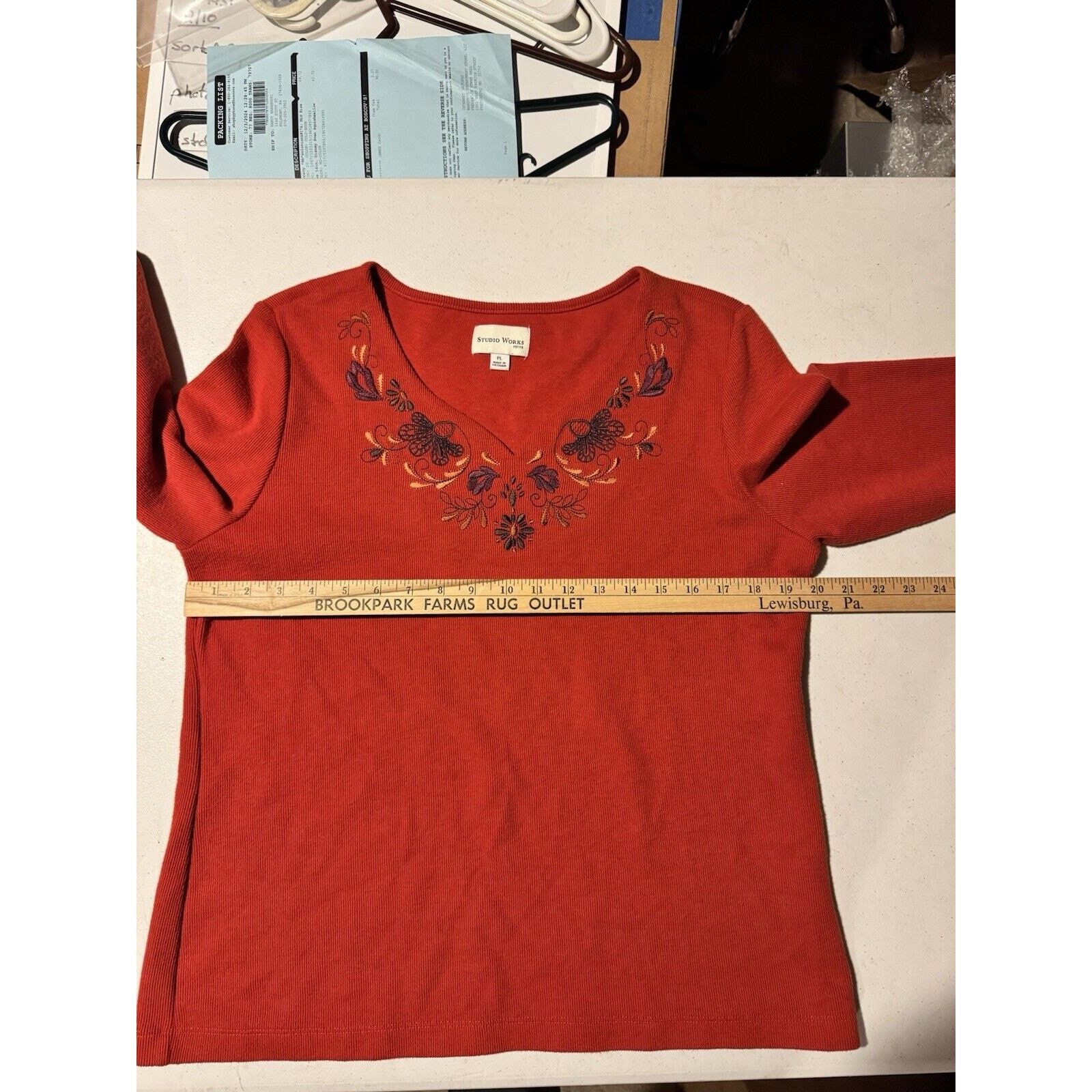 Other Cottagecore Top Womens PL Floral Embroidered Boho 2010s Size L / US 10 / IT 46 - 6 Thumbnail