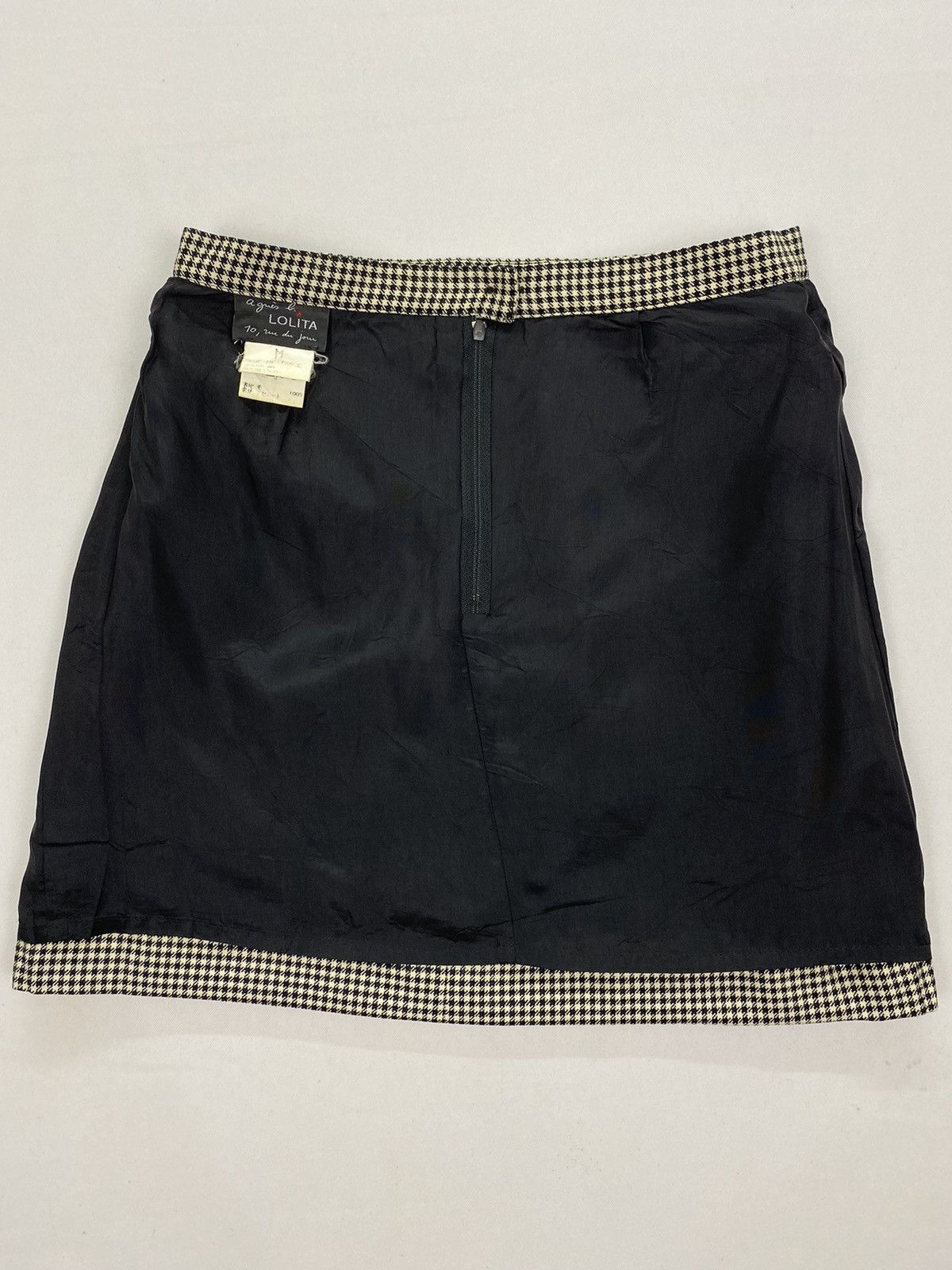agnes b. Agnes B. Lolita Houndstooth Skirt Size 26" / US 2 / IT 38 - 4 Thumbnail
