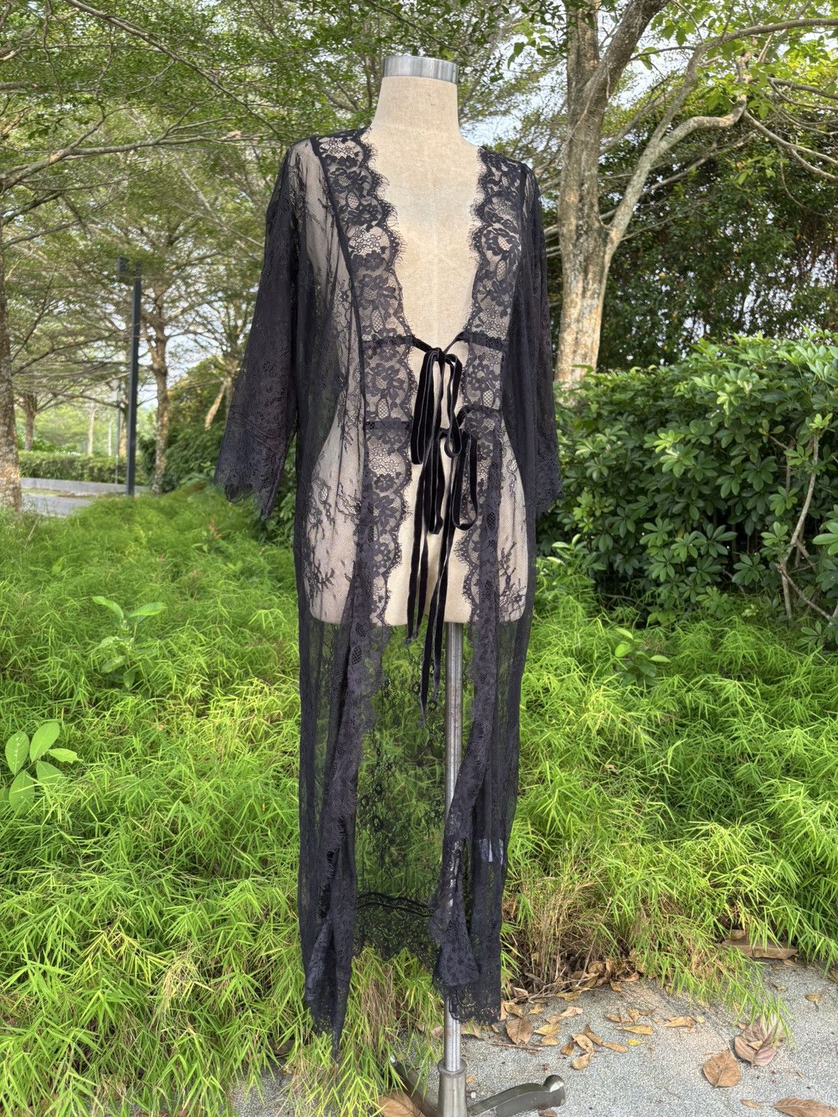 G.o.a Black Mesh cardigan