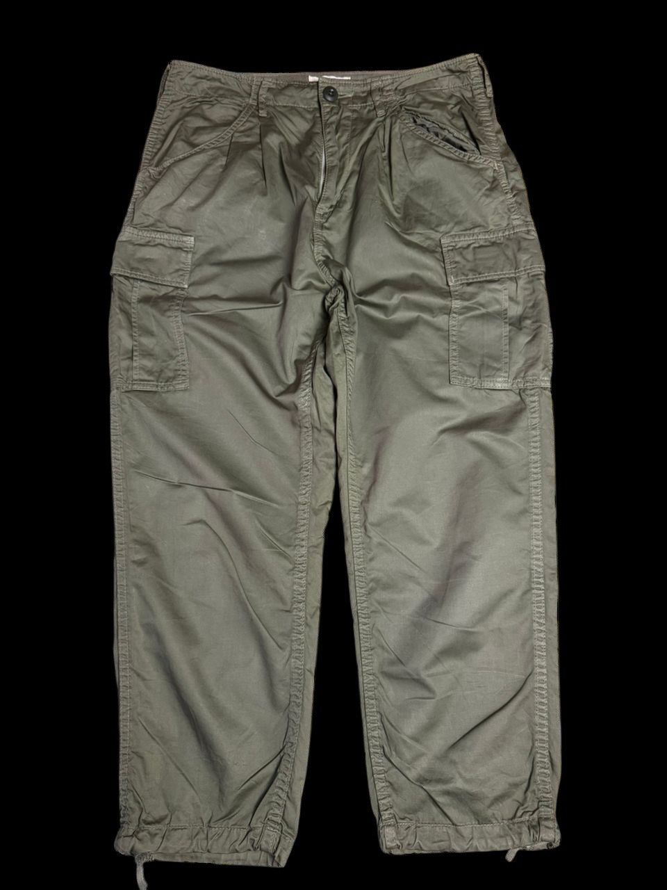 Japanese Brand × Vintage Cargo pants Fram work military green Size US 30 / EU 46 - 3 Thumbnail