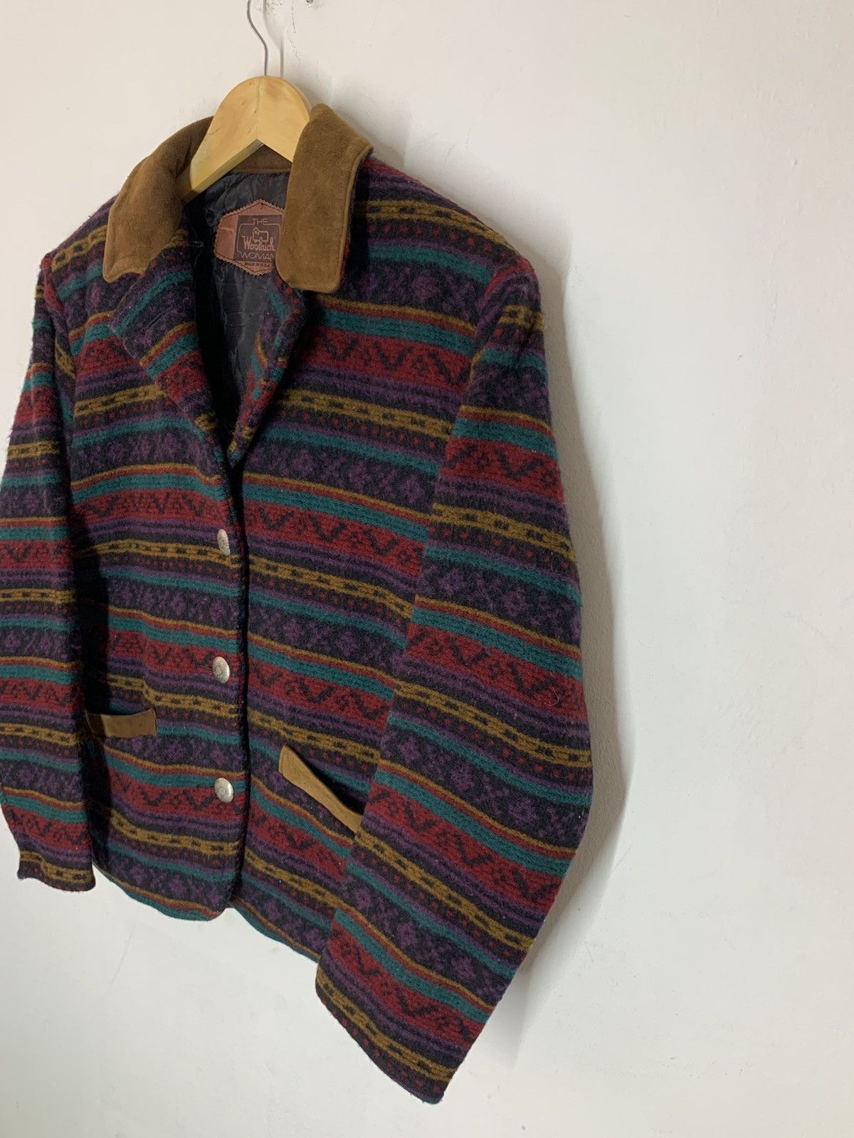 L.L. Bean × Vintage × Woolrich Woolen Mills Vintage WOOLRICH Native Aztec Wool Womens Jacket Size US M / EU 48-50 / 2 - 4 Thumbnail