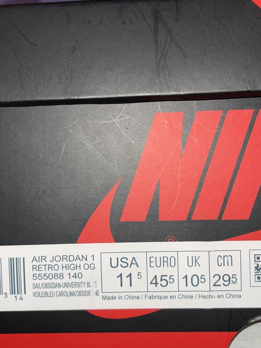 Jordan Brand Jordan 1 ‘Obsidian’ Size US 11.5 / EU 44-45 - 8 Thumbnail