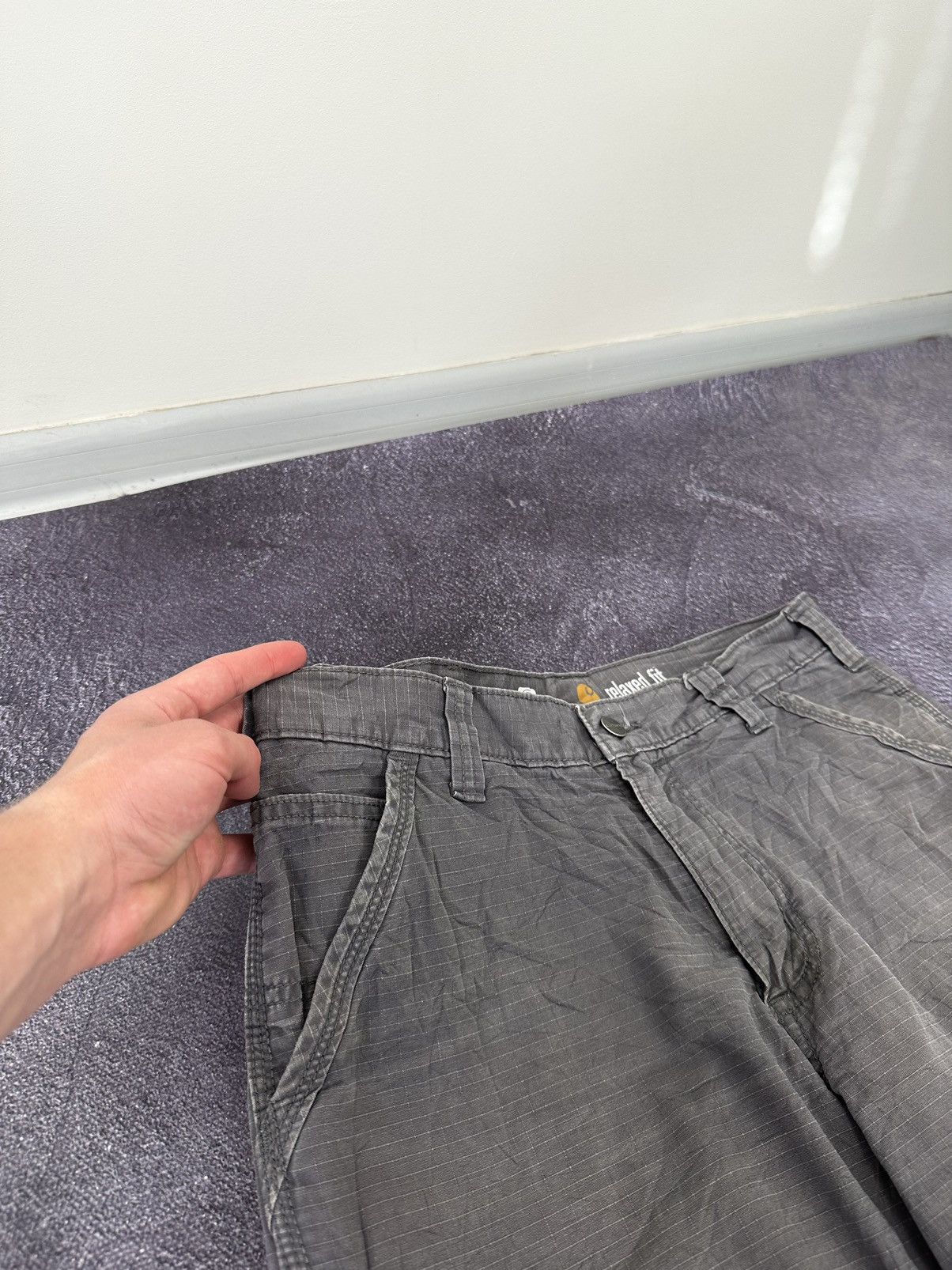 Carhartt Vintage Carhartt Cargo Hype USA Baggy Faded Opium Work Pants Size US 34 / EU 50 - 14 Thumbnail