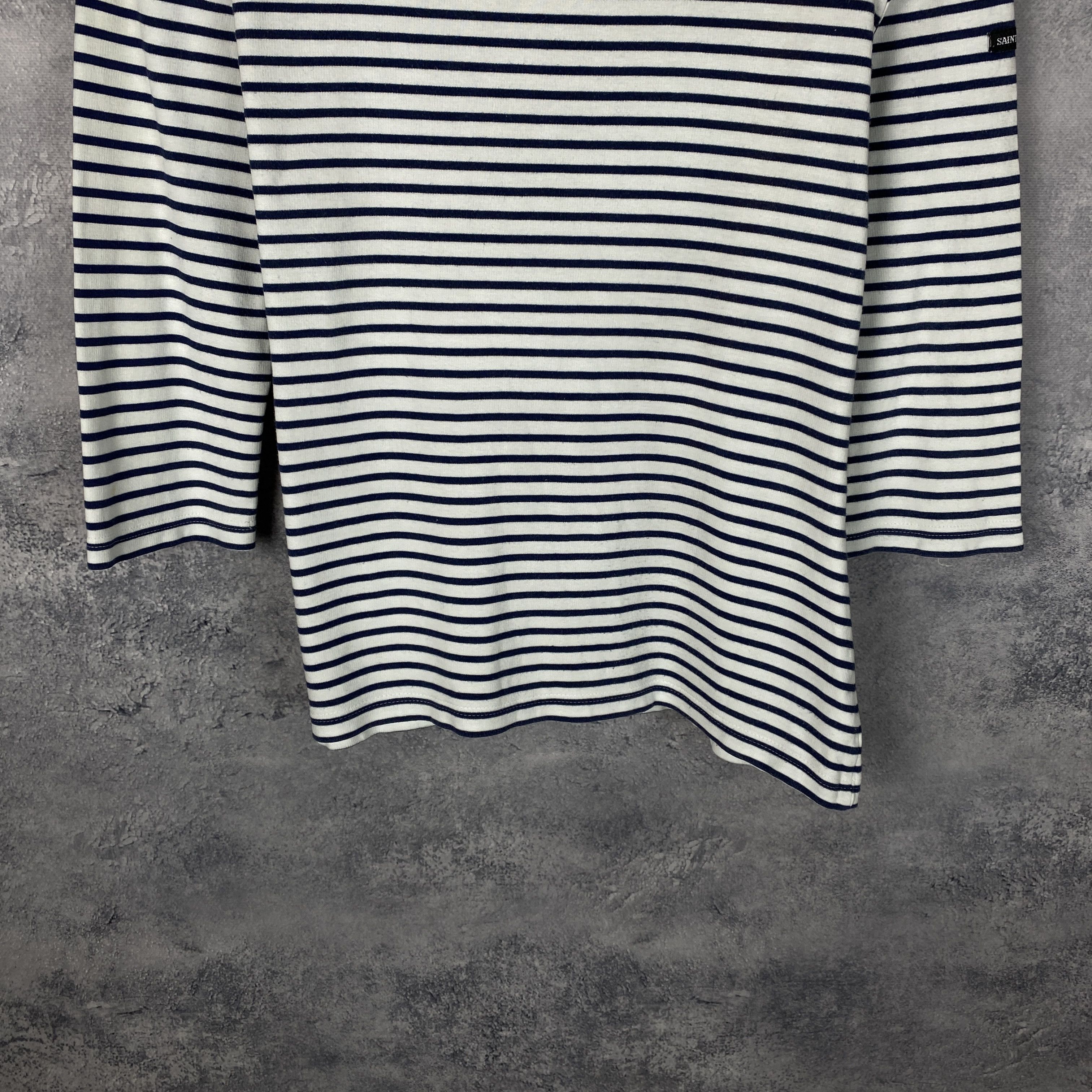 Saint James Saint James Striped Longsleeve Women's White Blue Size XXS Size XXS / US 00 / IT 34 - 3 Thumbnail