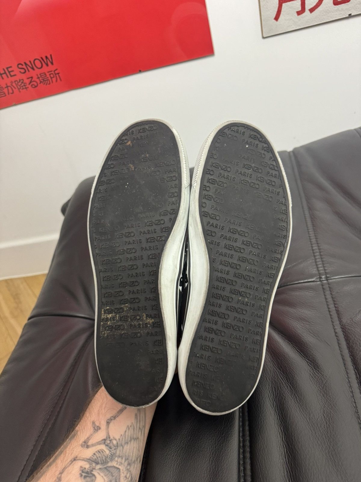 Kenzo Kenzo Paris Designer Low Top Slip On Sneakers Eye Print Rare Size US 9 / EU 42 - 7 Thumbnail