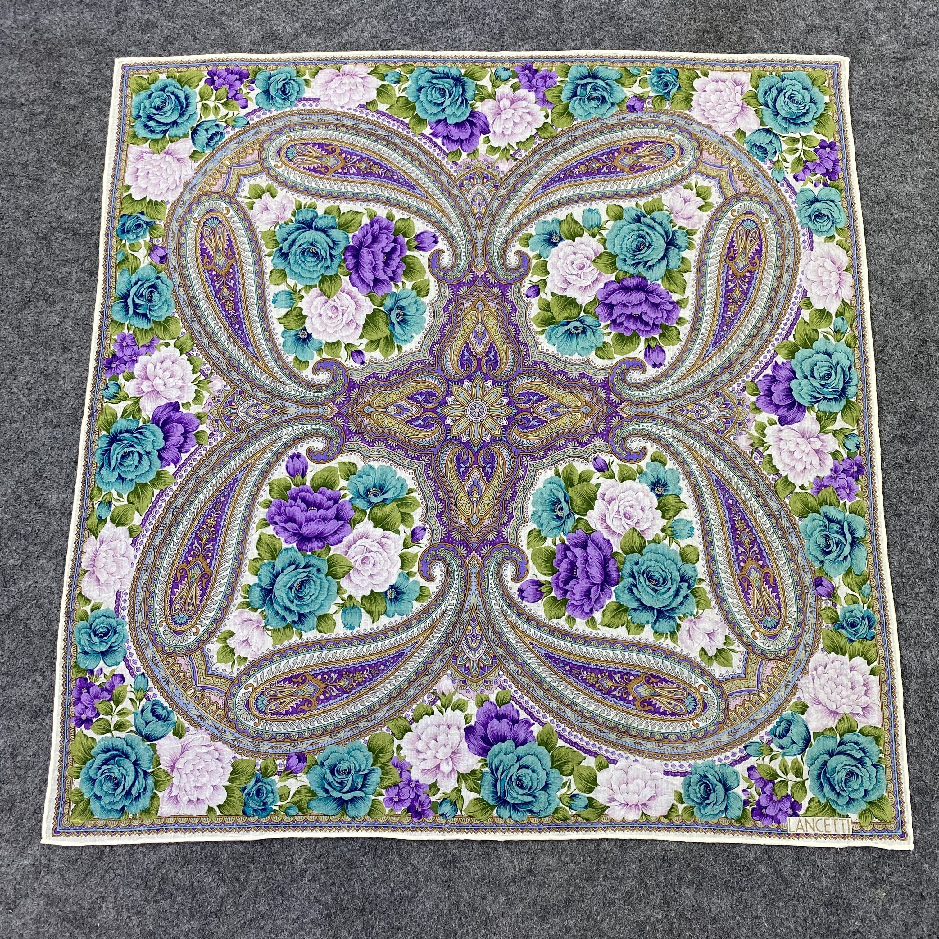 Lui di Lancetti Lancetti Handkerchief Neckerchief Bandana-B1612 Size ONE SIZE - 3 Thumbnail