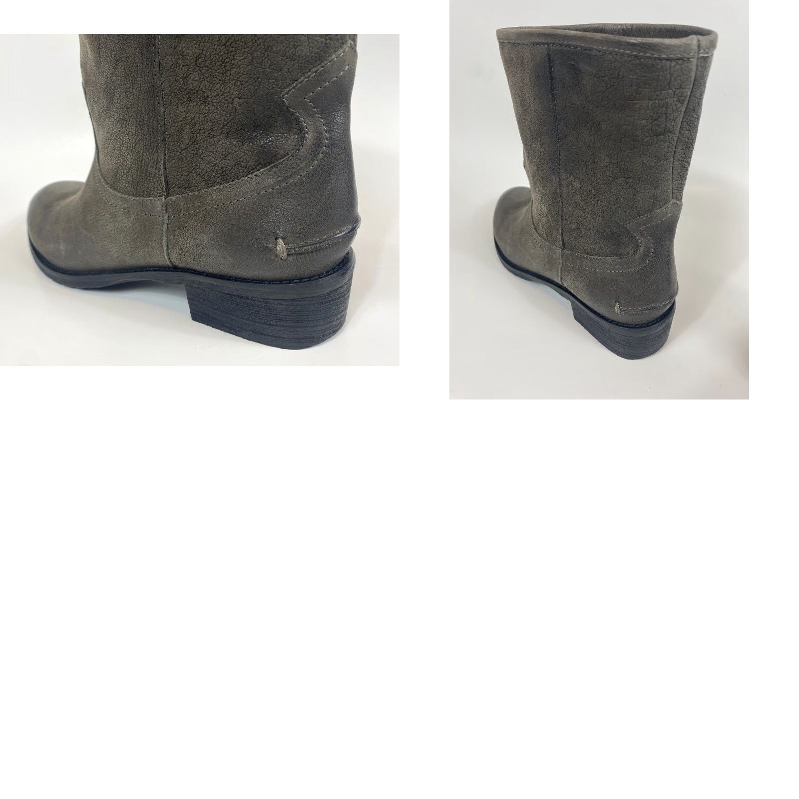 Vintage Carlo Pazolini Vera Gomma Leather Boots Women EU 37 US 6.5 Gray Boots, 100% Leather, Pull On, Italy, NWOB, Vera Gomma, Bootie Size US 7 / IT 37 - 10 Thumbnail