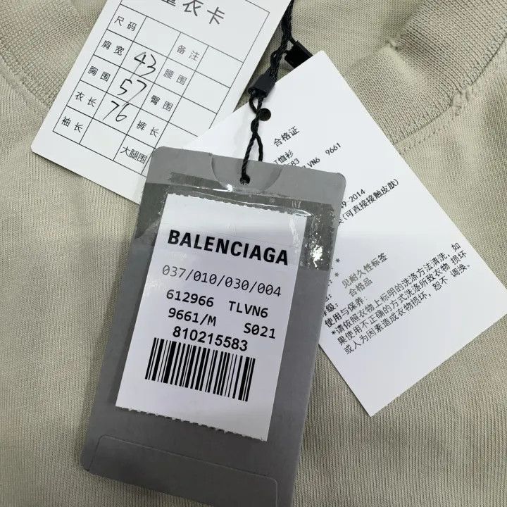 Balenciaga Balenciaga Balenciaga SS22 Embroidered Logo TShirt -2507 Size US M / EU 48-50 / 2 - 4 Thumbnail
