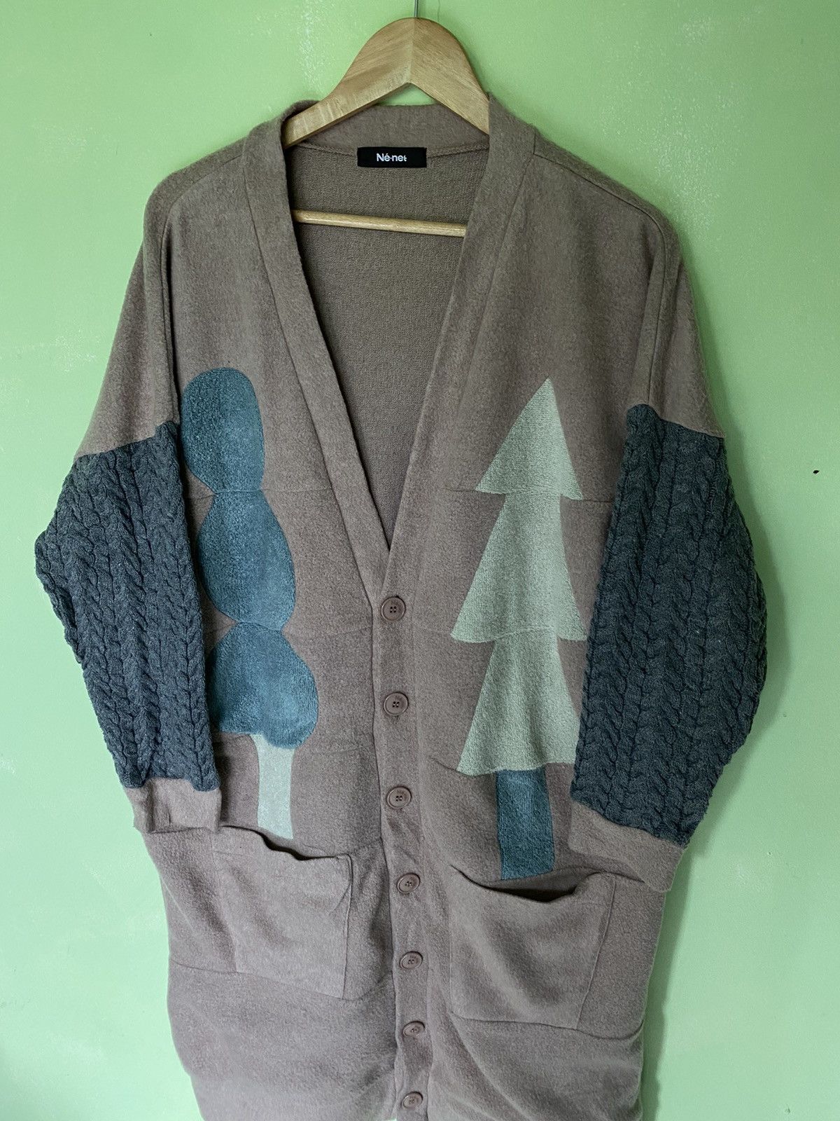 Ne-Net Ne-Net Cardigan Long Sweaters Fleece Size XXS / US 00 / IT 34 - 4 Thumbnail