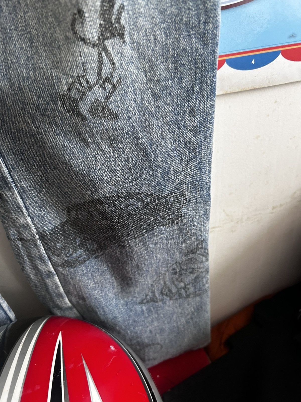 Rta Rta vintage style graffiti denim luxury designer jeans Size US 34 / EU 50 - 8 Thumbnail