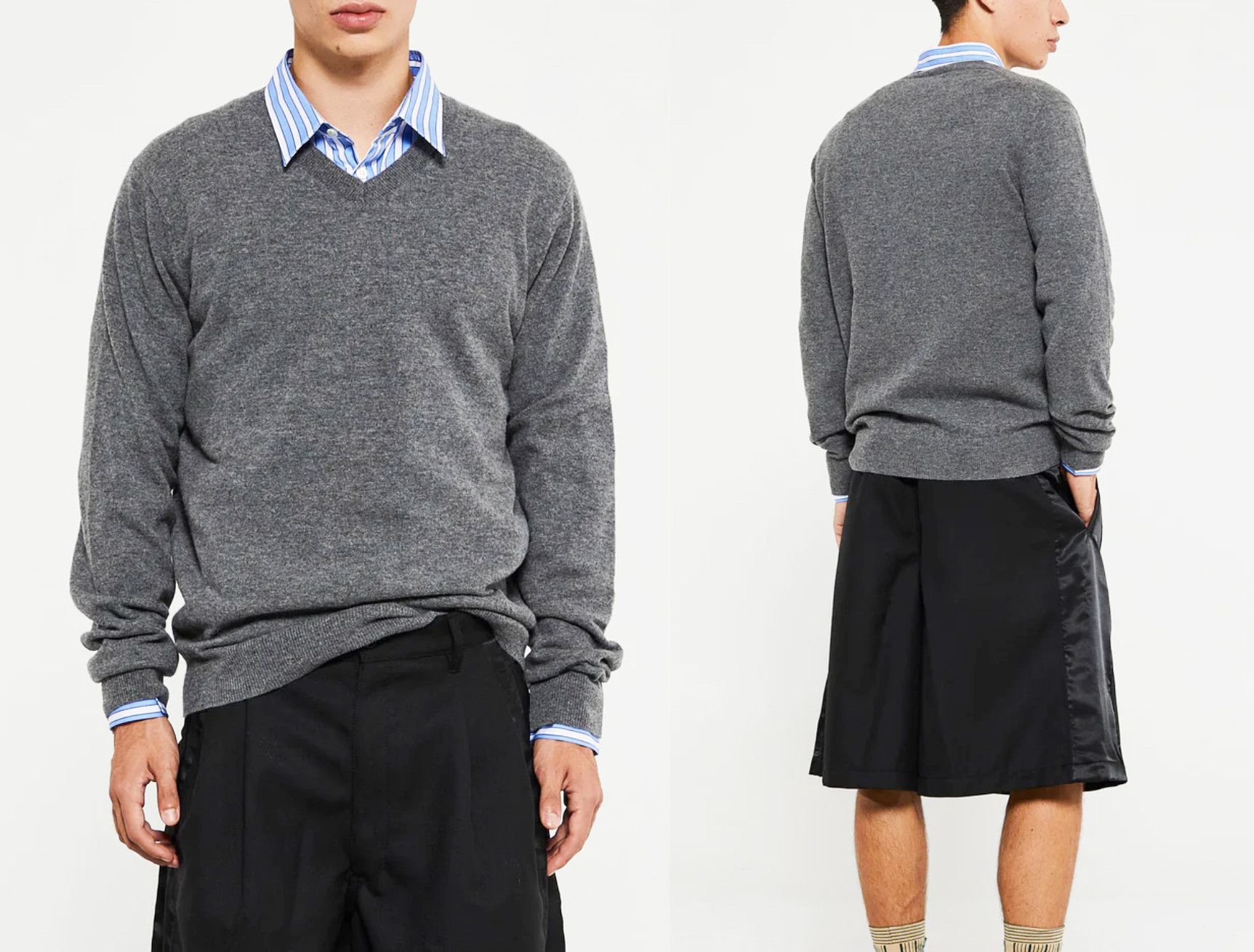 Comme des Garcons SHIRT NEW Comme Des Garcons Shirt Men Wool Knitted Sweater Size XL Size US L / EU 52-54 / 3 - 8 Thumbnail