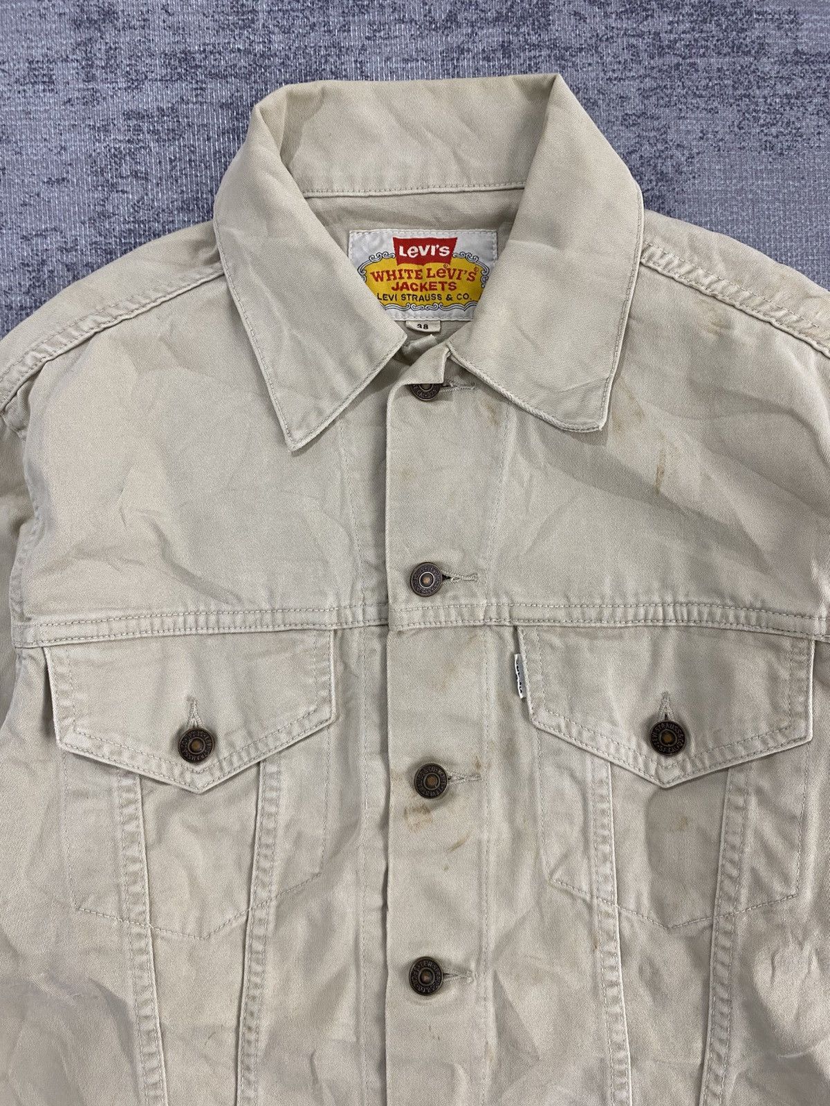 Levi's Vintage levis white jacket japan made Size US M / EU 48-50 / 2 - 9 Thumbnail