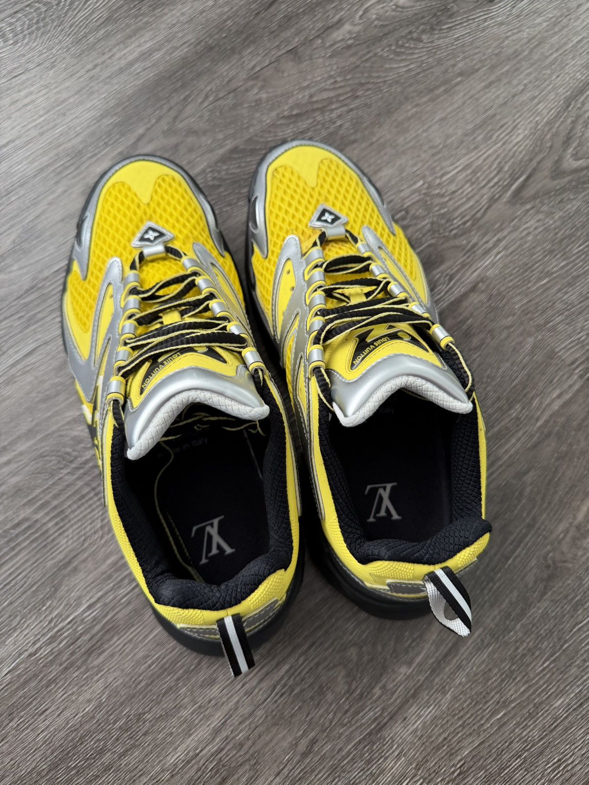 Louis Vuitton Louis Vuitton SS22 Tactic Runner Yellow Silver Sneakers Size US 8 / EU 41 - 5 Thumbnail