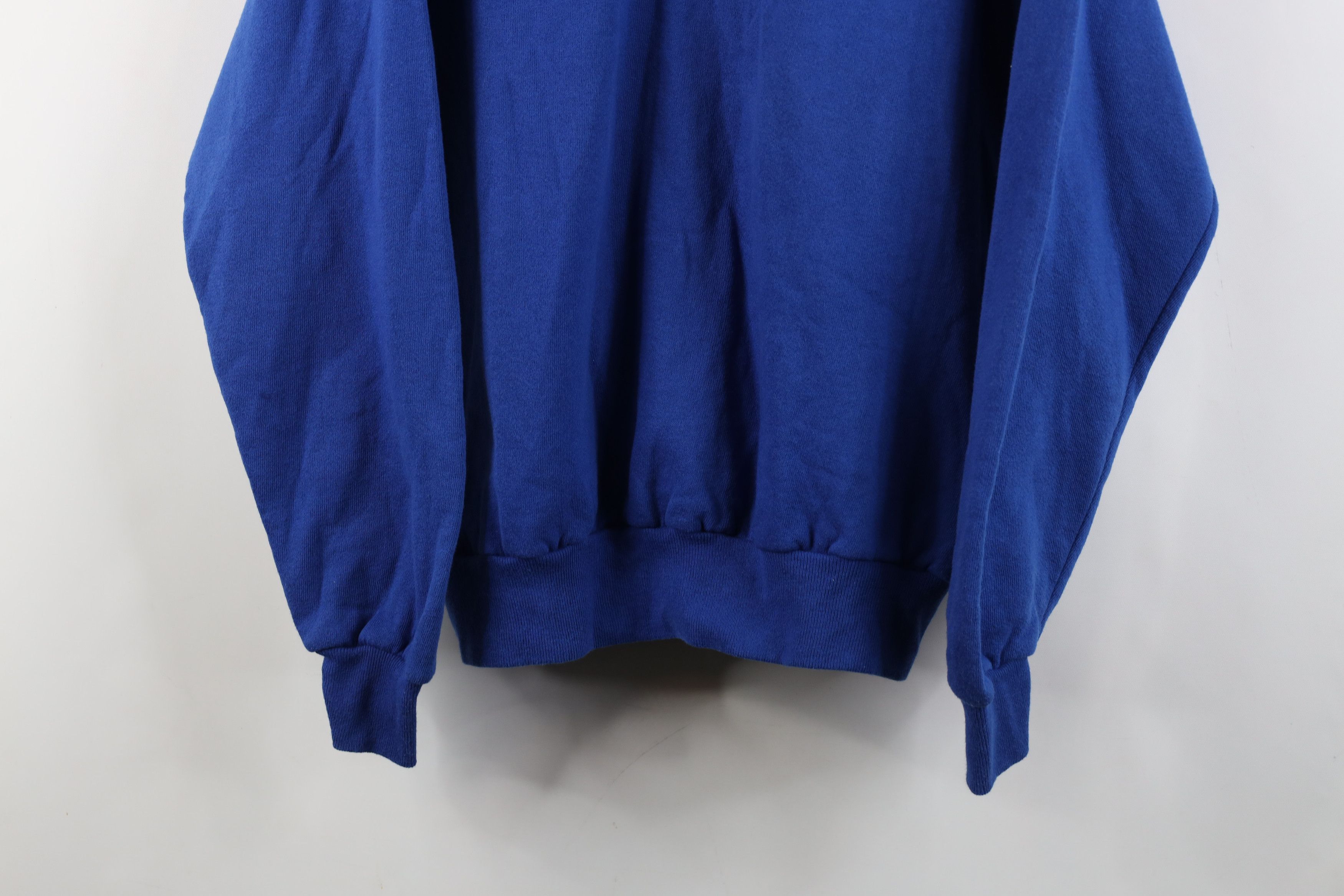 Vintage Vintage 90s Streetwear Crewneck Sweatshirt Royal Blue USA Size US M / EU 48-50 / 2 - 3 Thumbnail