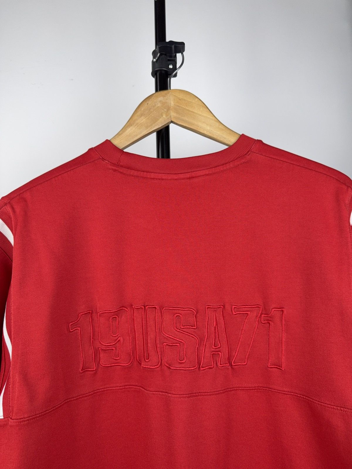 Nike × Vintage Vintage 90s 19USA71 Jersey 00s Nike Air Max red T-shirt Size US XL / EU 56 / 4 - 10 Thumbnail